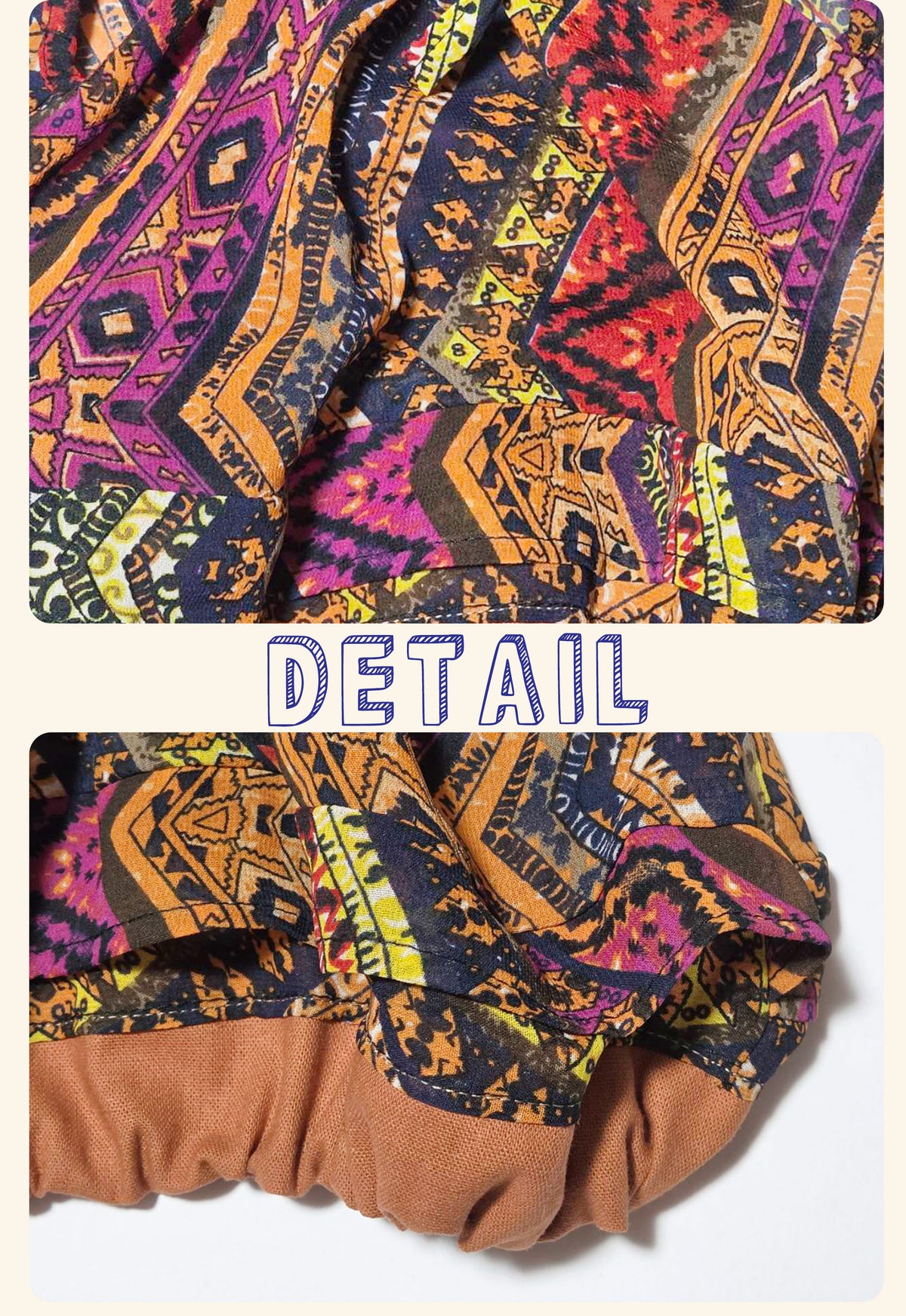 【10/10 NEW!!】ORIENTAL PATTERN CHIFFON FRILL COLLAR TOPS◇RIO STYLE◇-dog resort wear-