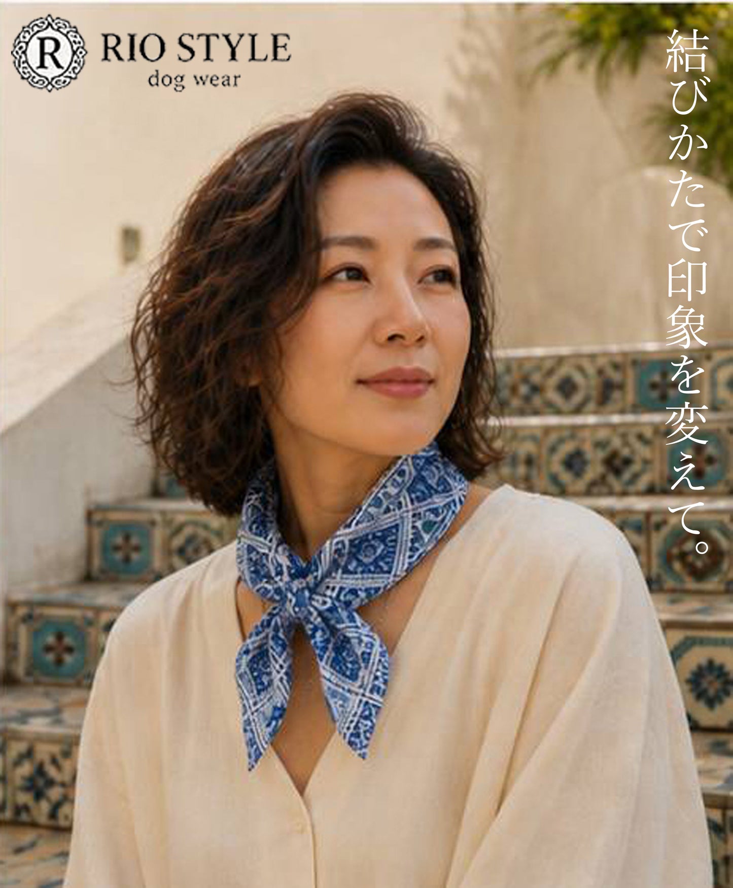 Oriental Resort Handkerchief◇RIO STYLE ◇-dog resort wear-