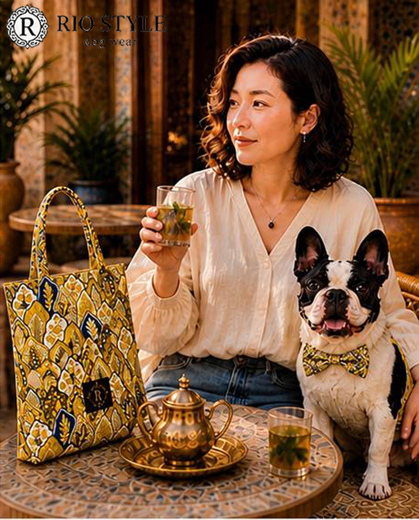 Oriental Resort Bow Tie◇RIO STYLE ◇-dog resort wear-