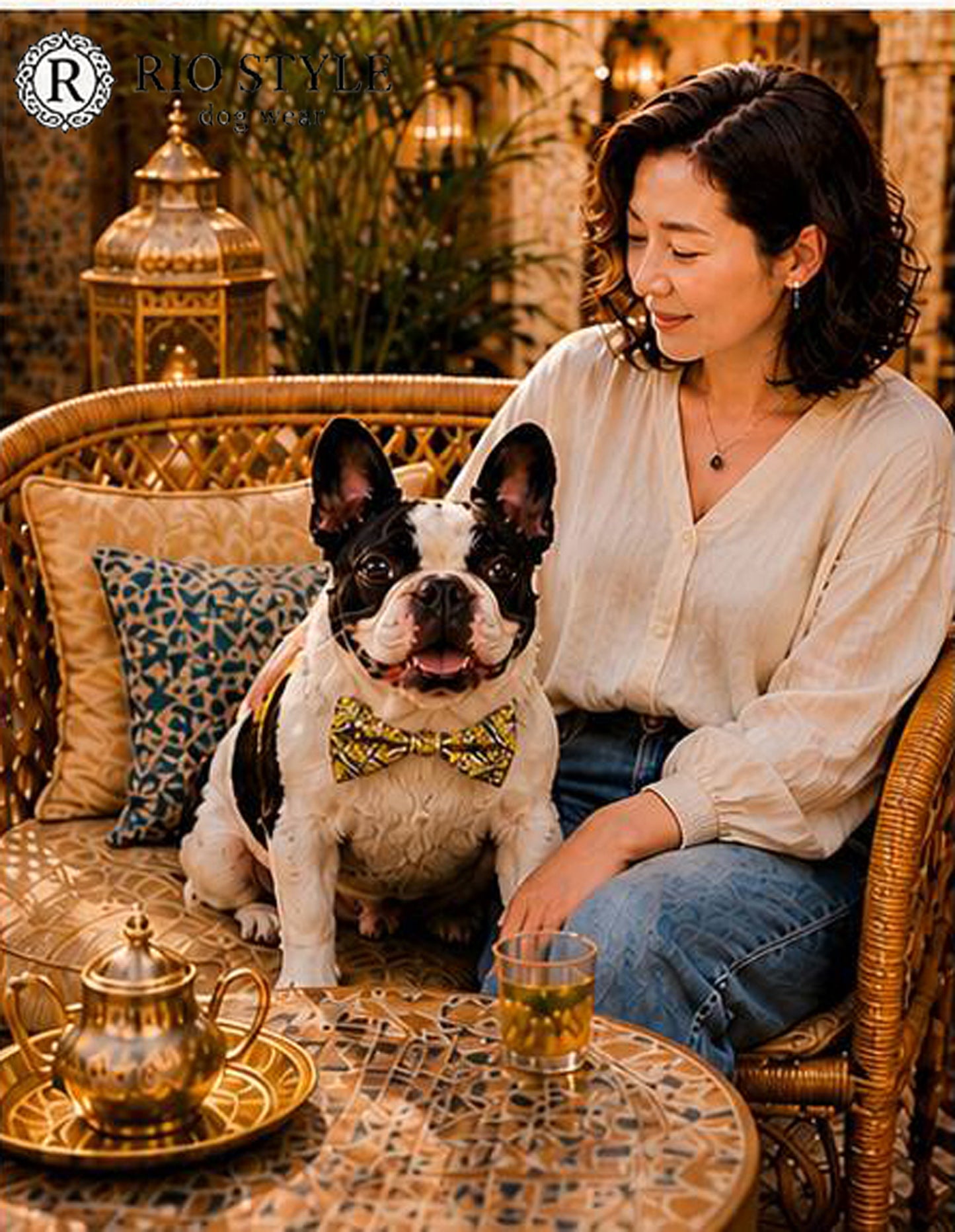 Oriental Resort Bow Tie◇RIO STYLE ◇-dog resort wear-
