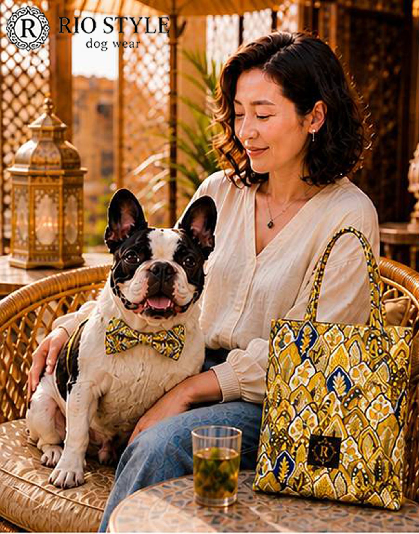 Oriental Resort Bow Tie◇RIO STYLE ◇-dog resort wear-