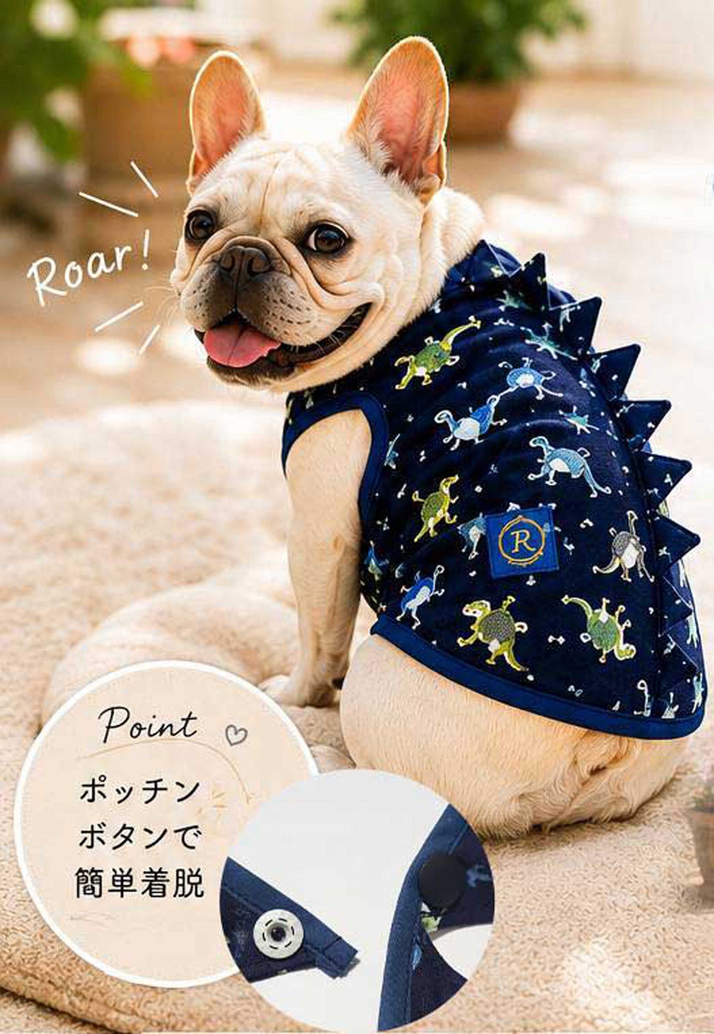 Cute KAIJU Print TOPS◇RIO STYLE◇-dog resort wear-
