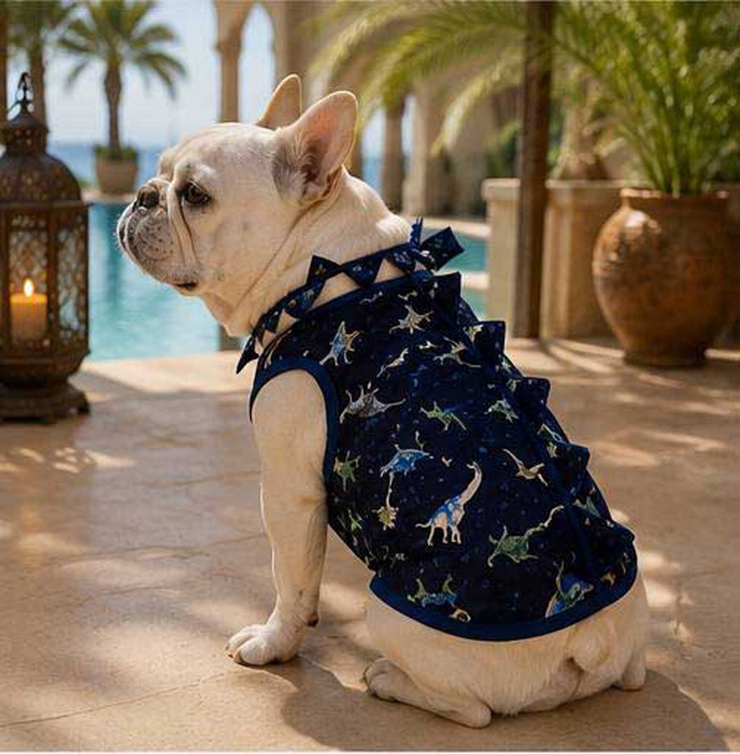 Cute KAIJU Print TOPS◇RIO STYLE◇-dog resort wear-