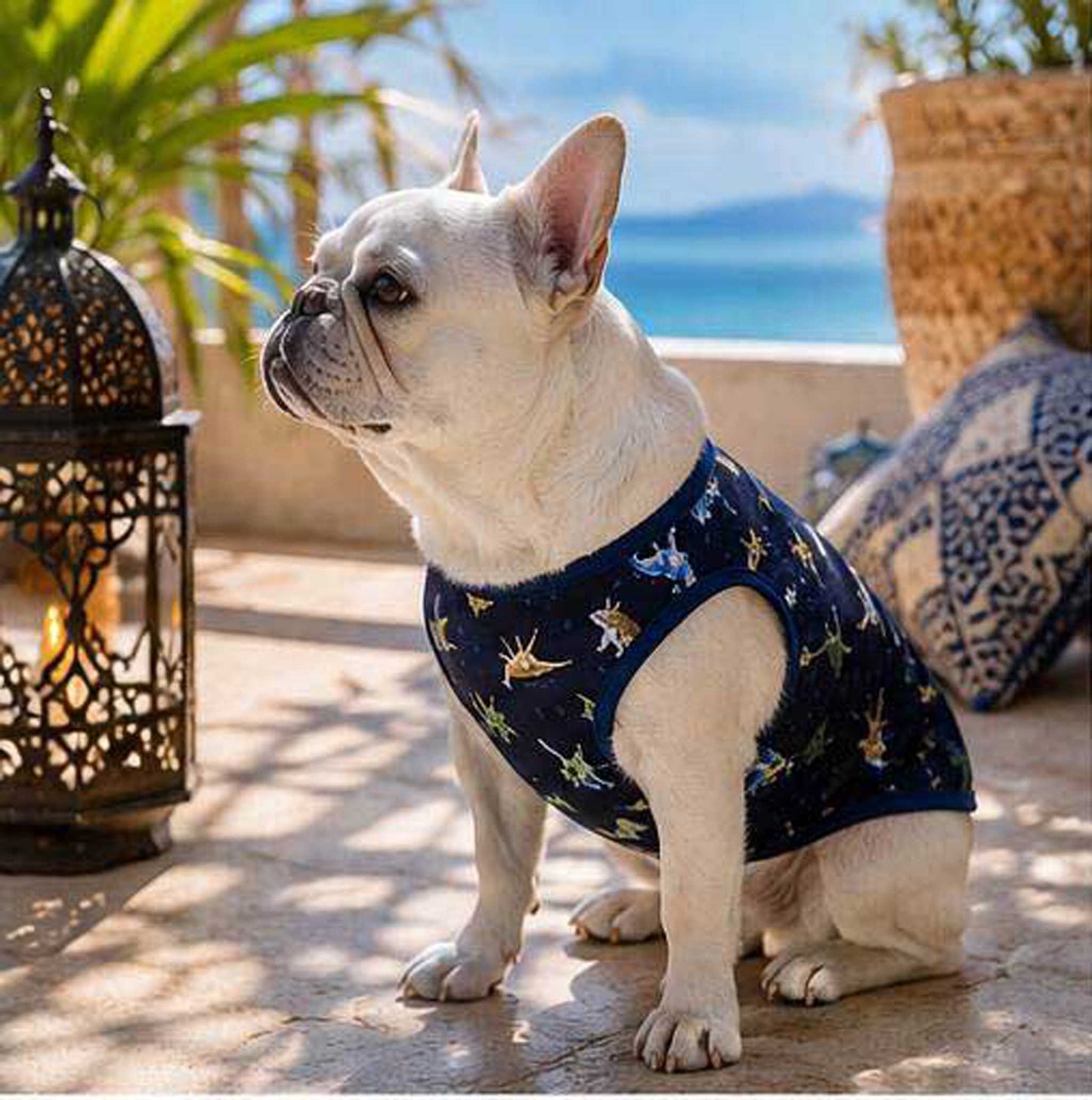 Cute KAIJU Print TOPS◇RIO STYLE◇-dog resort wear-