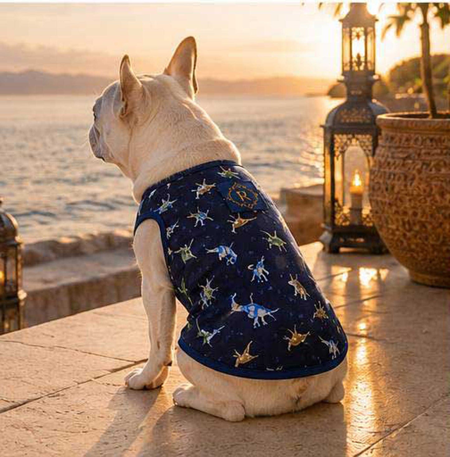 Cute KAIJU Print TOPS◇RIO STYLE◇-dog resort wear-