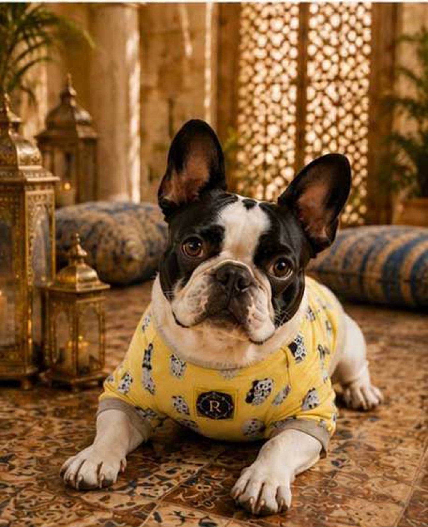 Owl Resort Ptint Tops with accessory◇RIO STYLE◇-dog resort wear-