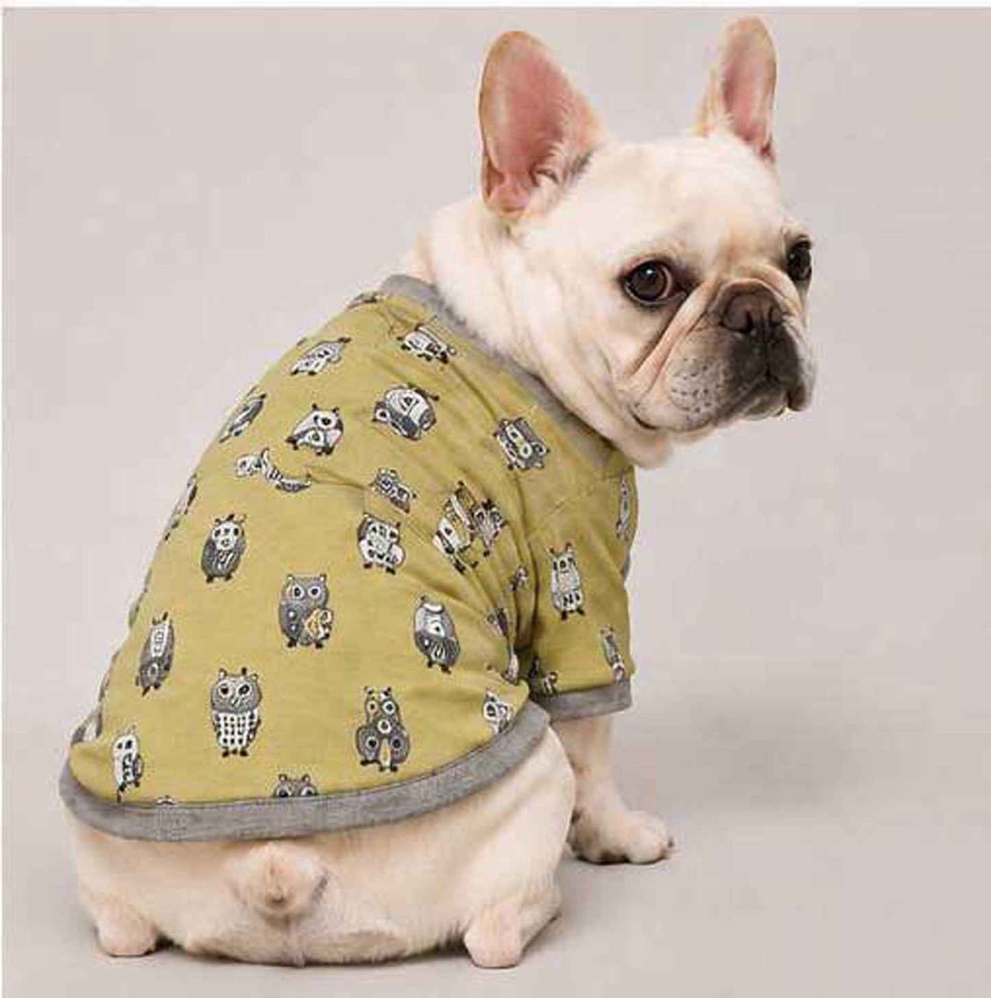 Owl Resort Ptint Tops with accessory◇RIO STYLE◇-dog resort wear-