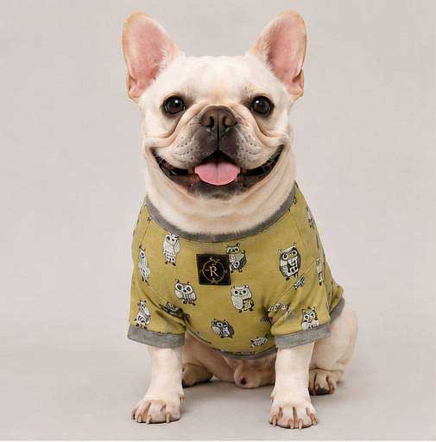 Owl Resort Ptint Tops with accessory◇RIO STYLE◇-dog resort wear-