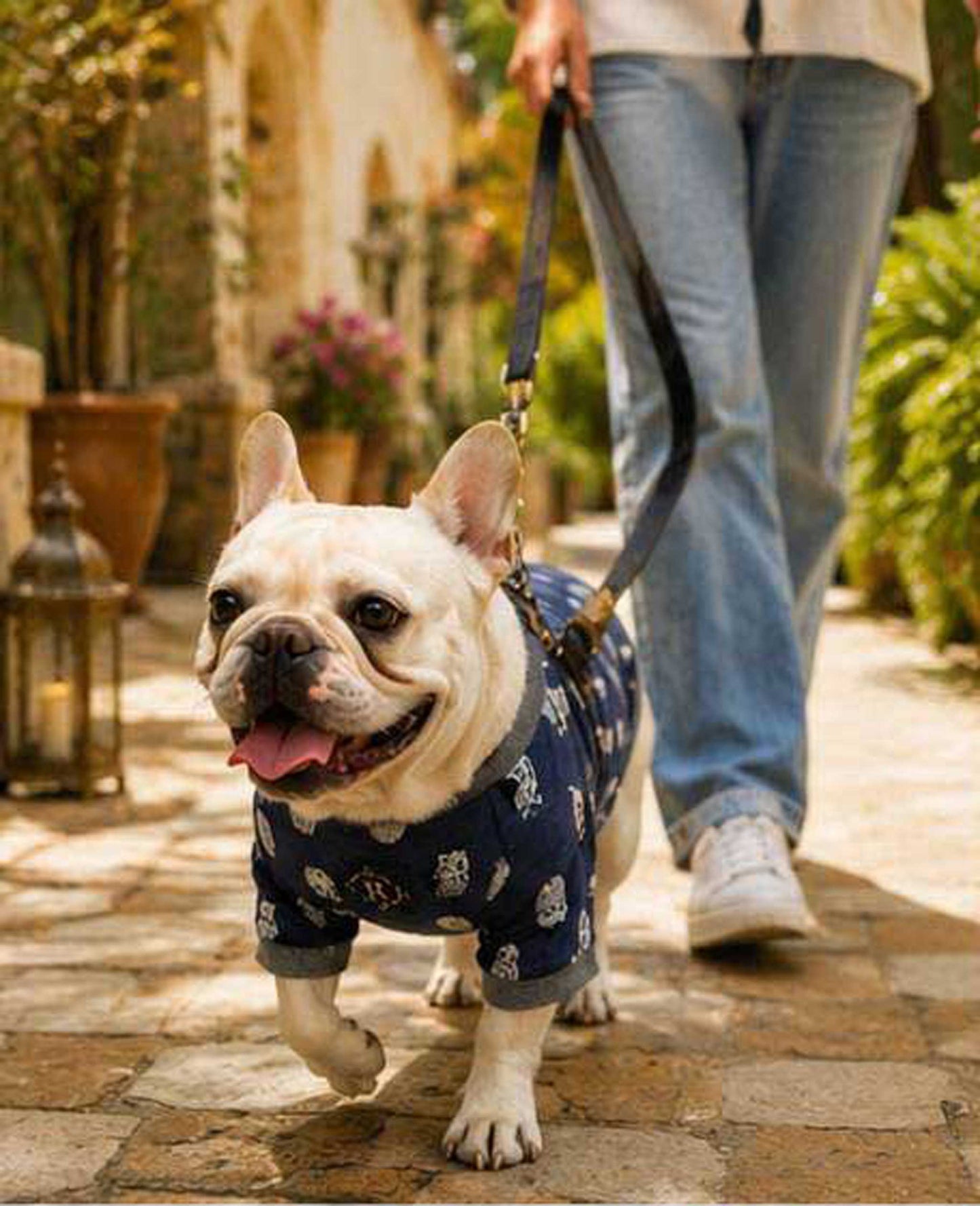 Owl Resort Ptint Tops with accessory◇RIO STYLE◇-dog resort wear-