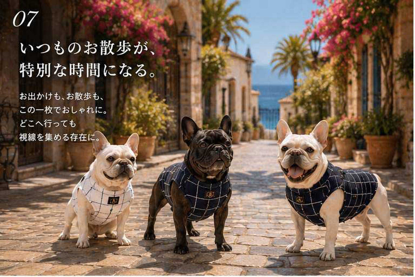 Windowpane check Traditional Tops◇RIO STYLE◇-dog resort wear-