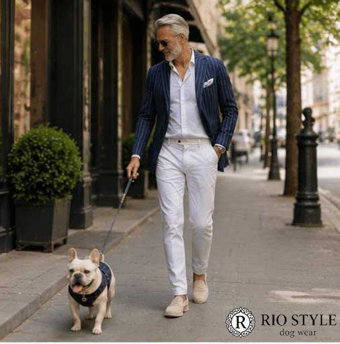 Windowpane check Traditional Tops◇RIO STYLE◇-dog resort wear-