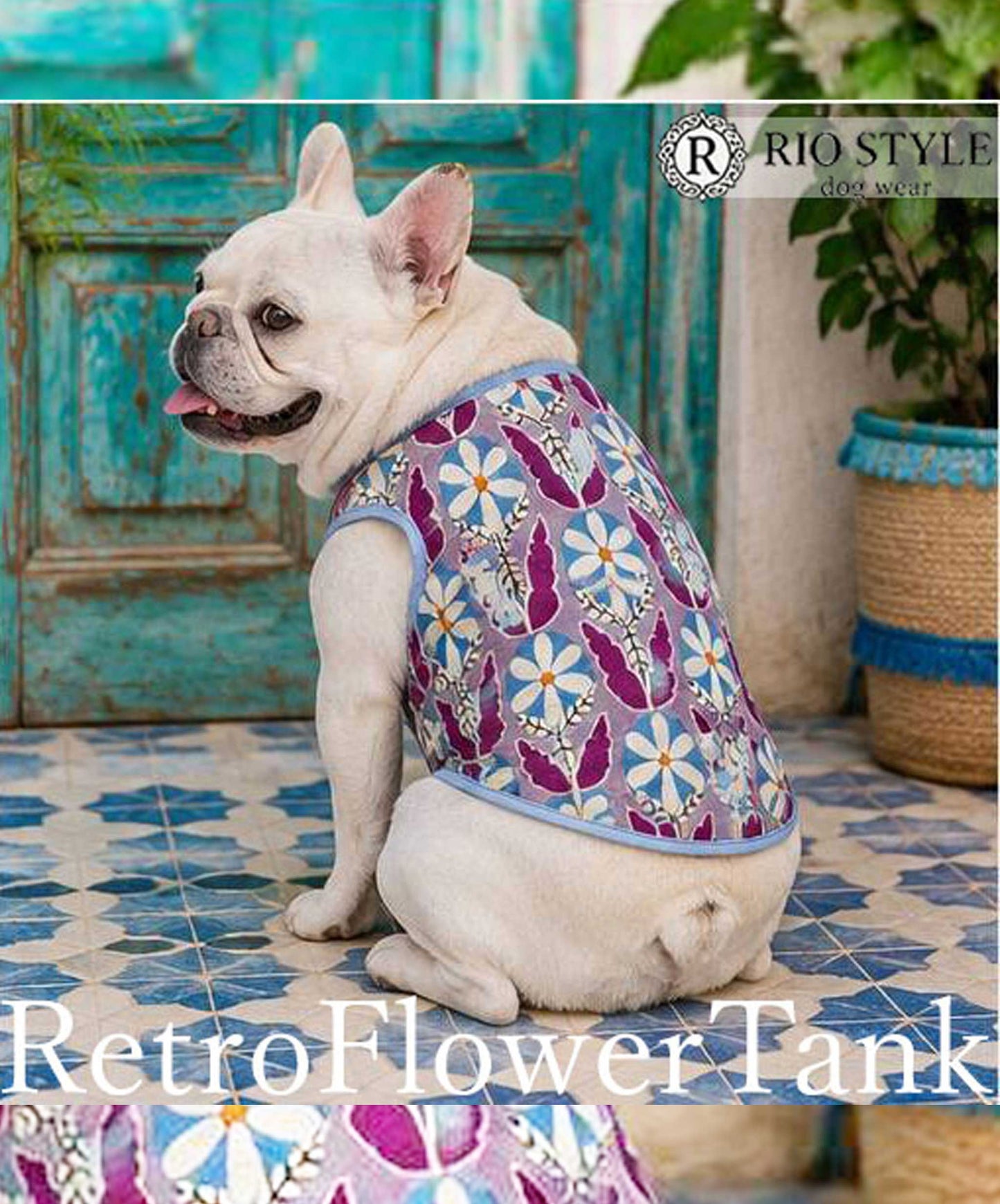 Retro Flower TOPS◇RIO STYLE◇-dog resort wear-