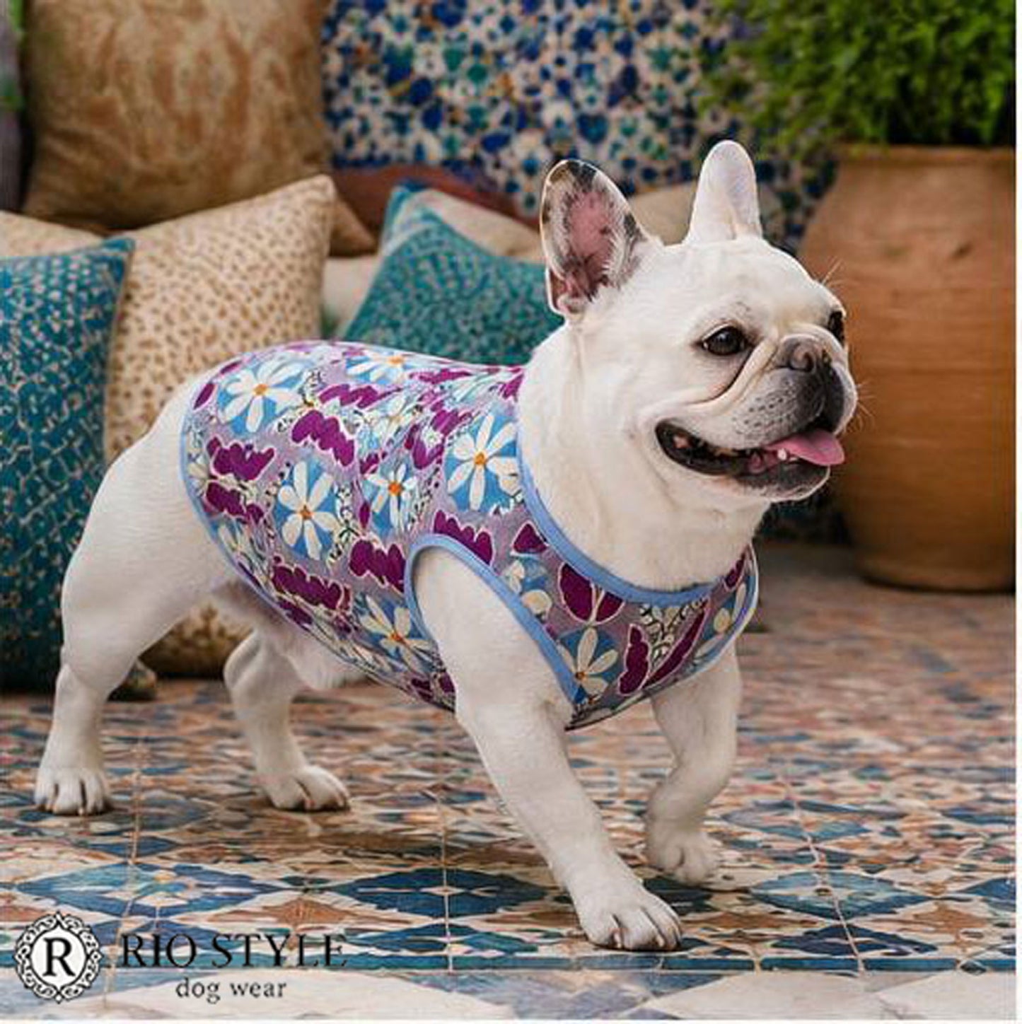 Retro Flower Tops◇RIO STYLE◇-dog resort wear-
