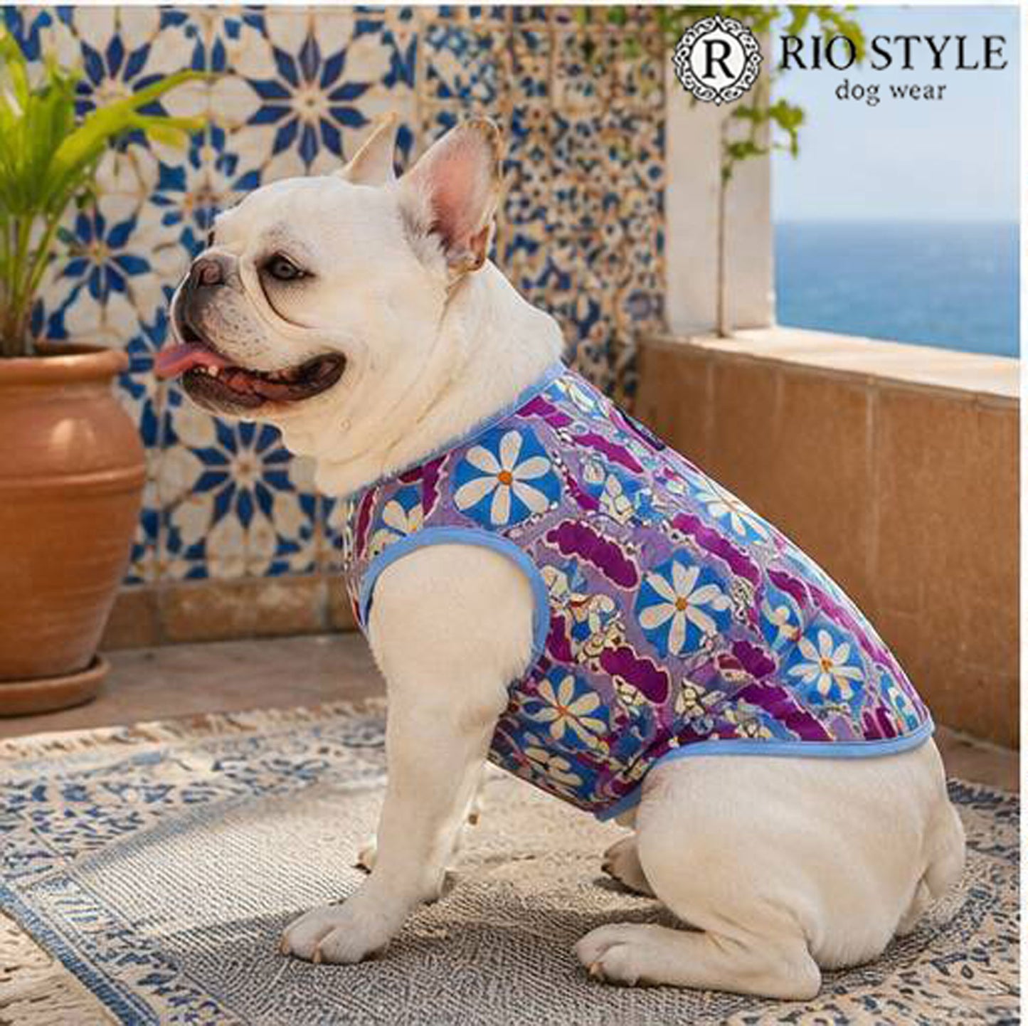 Retro Flower Tops◇RIO STYLE◇-dog resort wear-