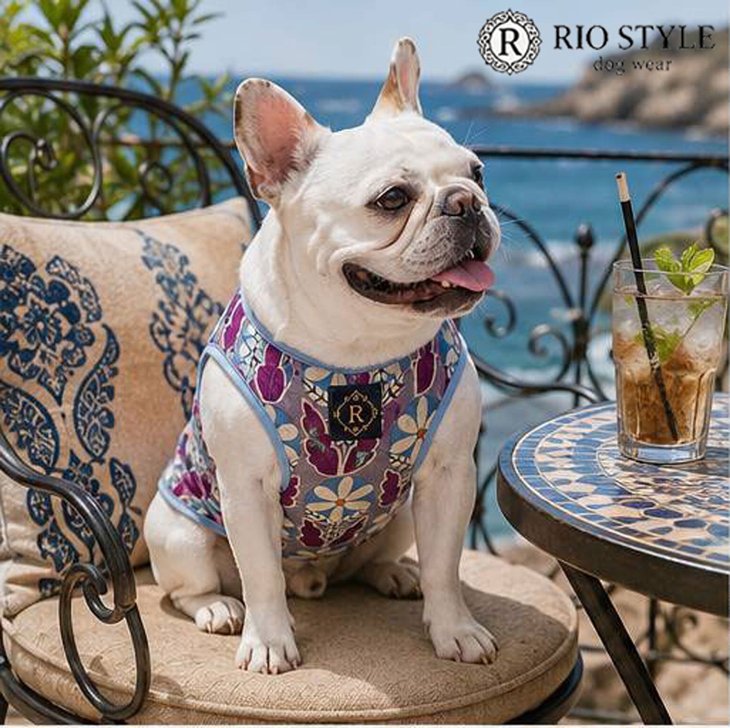 Retro Flower Tops◇RIO STYLE◇-dog resort wear-