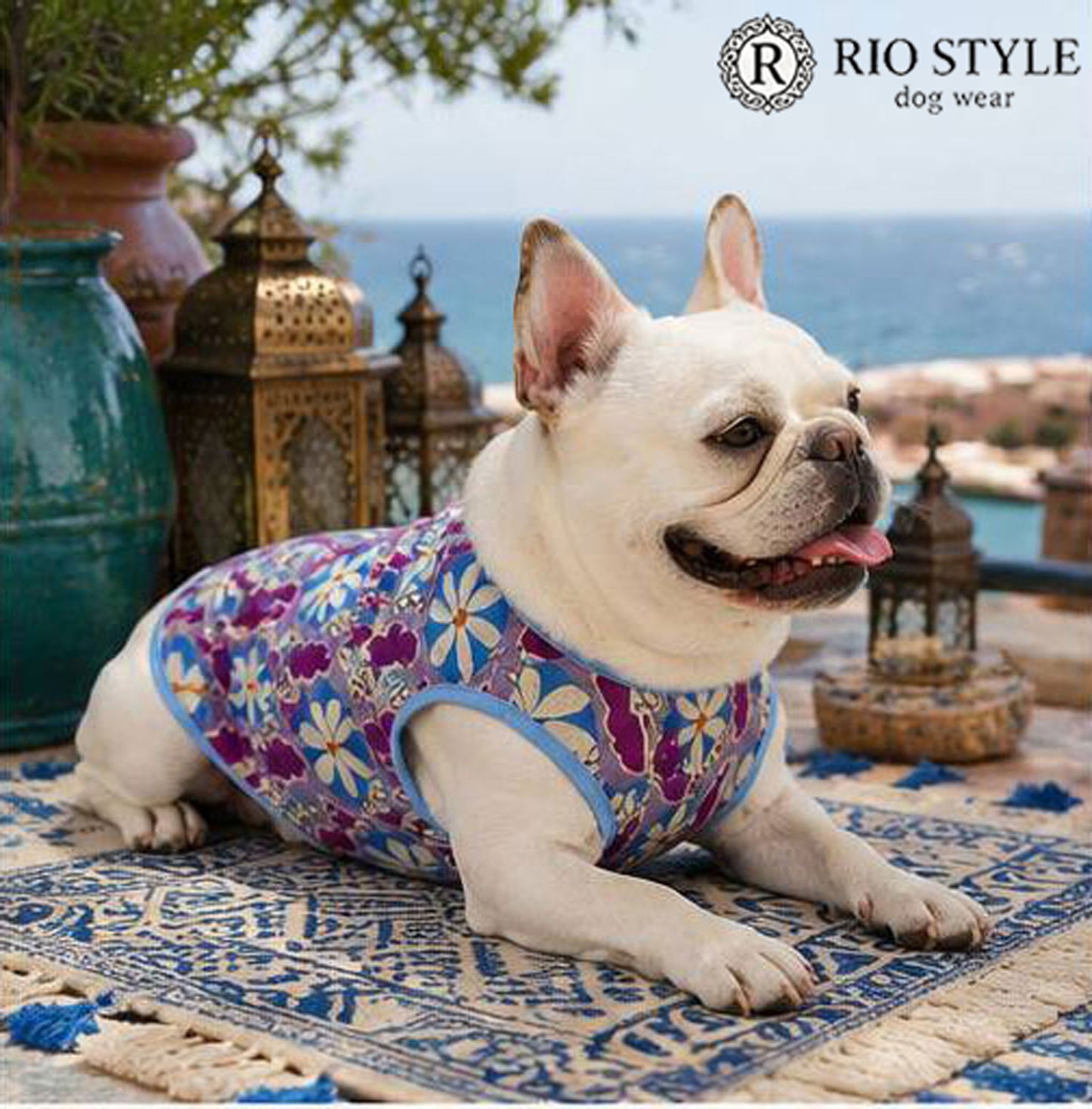 Retro Flower Tops◇RIO STYLE◇-dog resort wear-