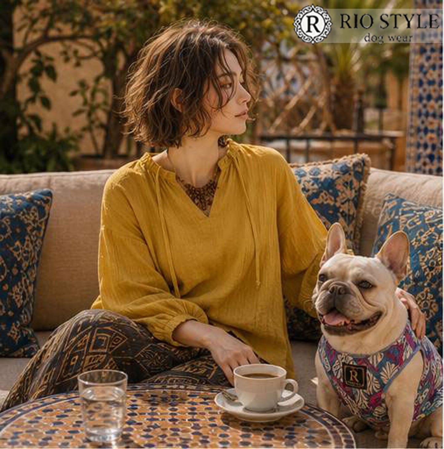 Retro Flower Tops◇RIO STYLE◇-dog resort wear-