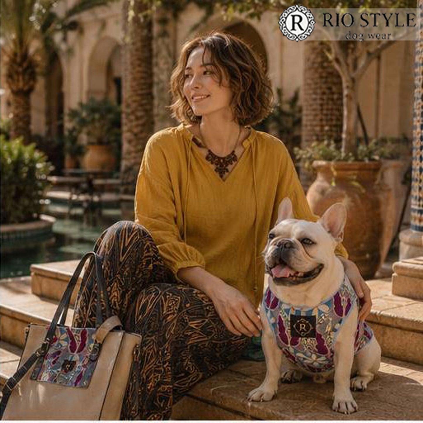 Retro Flower Tops◇RIO STYLE◇-dog resort wear-