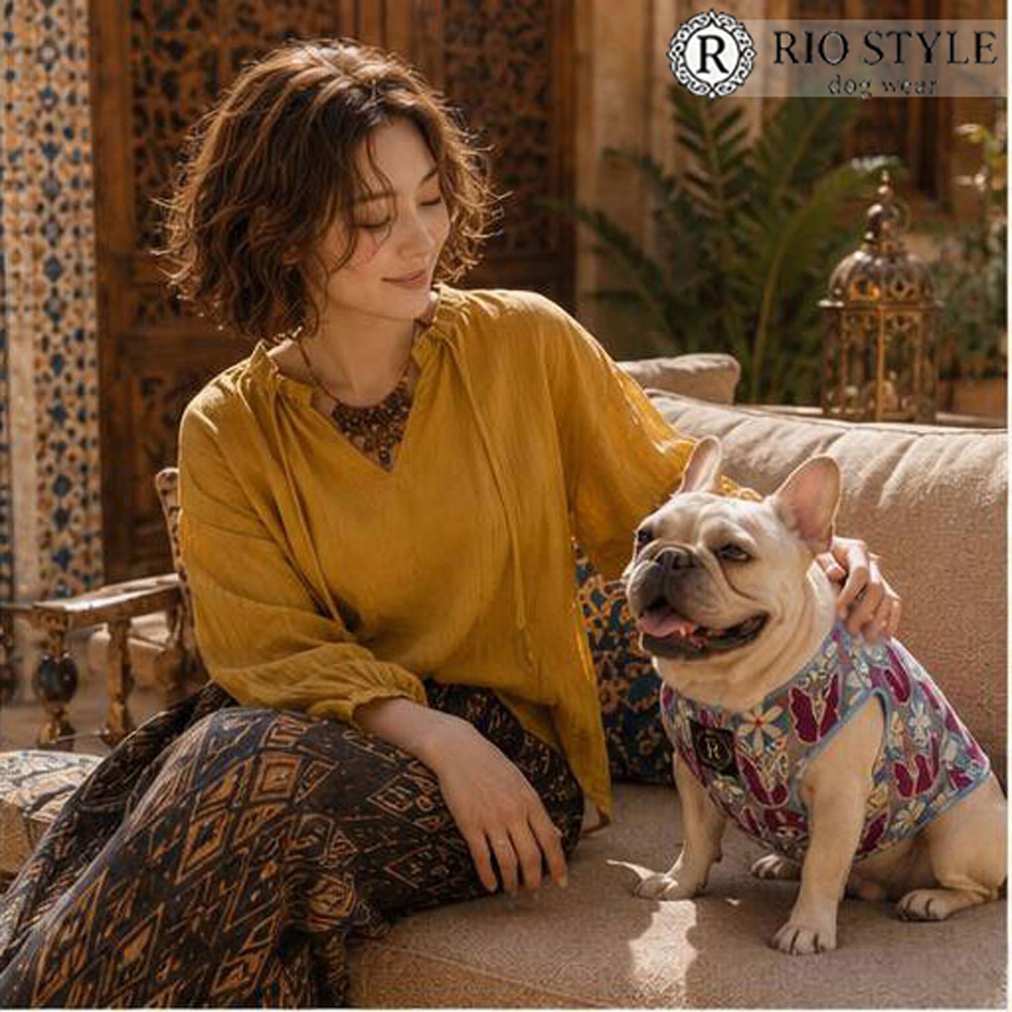 Retro Flower Tops◇RIO STYLE◇-dog resort wear-