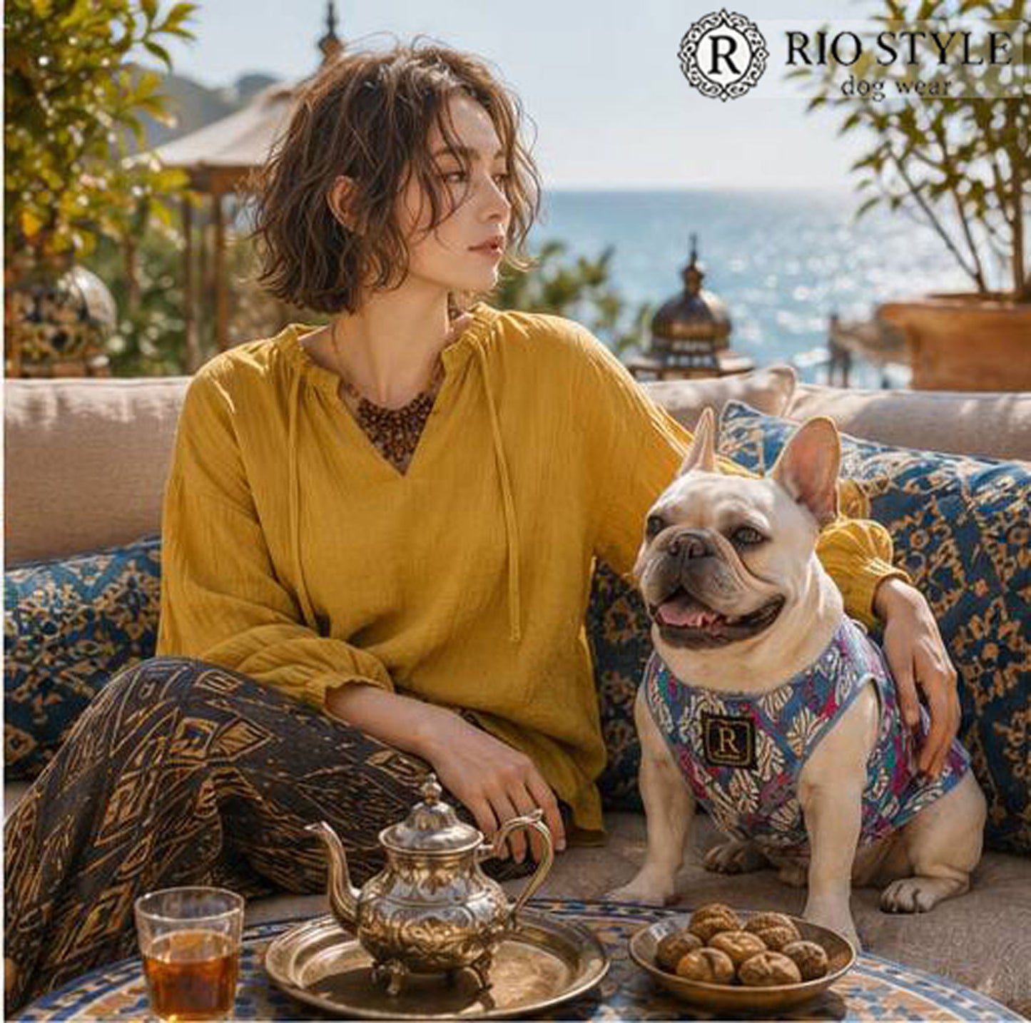 Retro Flower Tops◇RIO STYLE◇-dog resort wear-