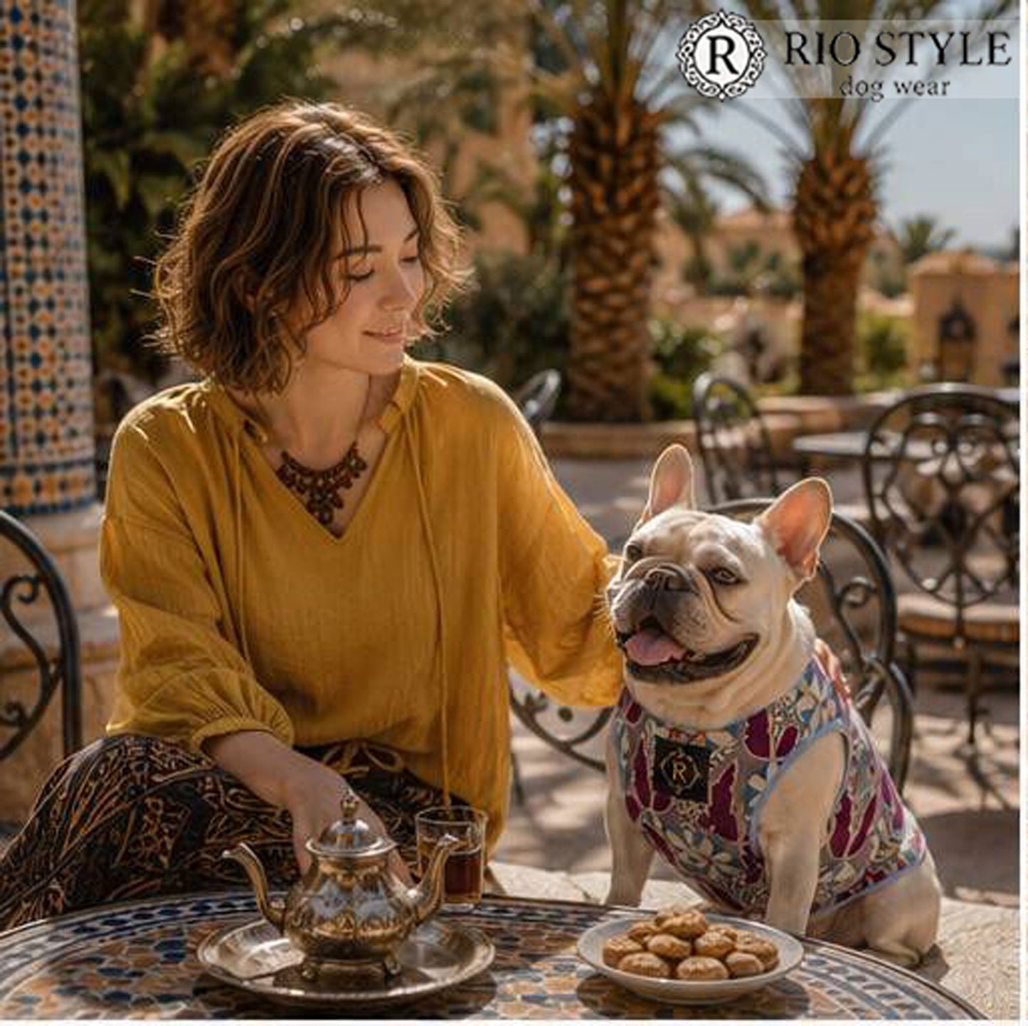 Retro Flower Tops◇RIO STYLE◇-dog resort wear-