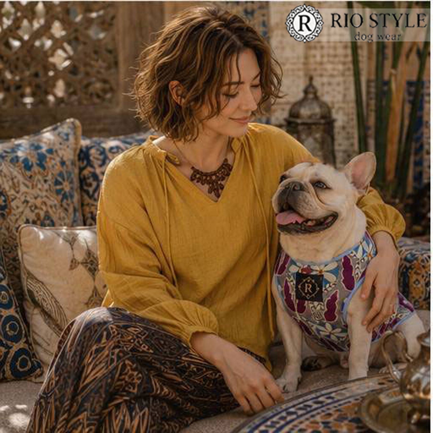 Retro Flower Tops◇RIO STYLE◇-dog resort wear-