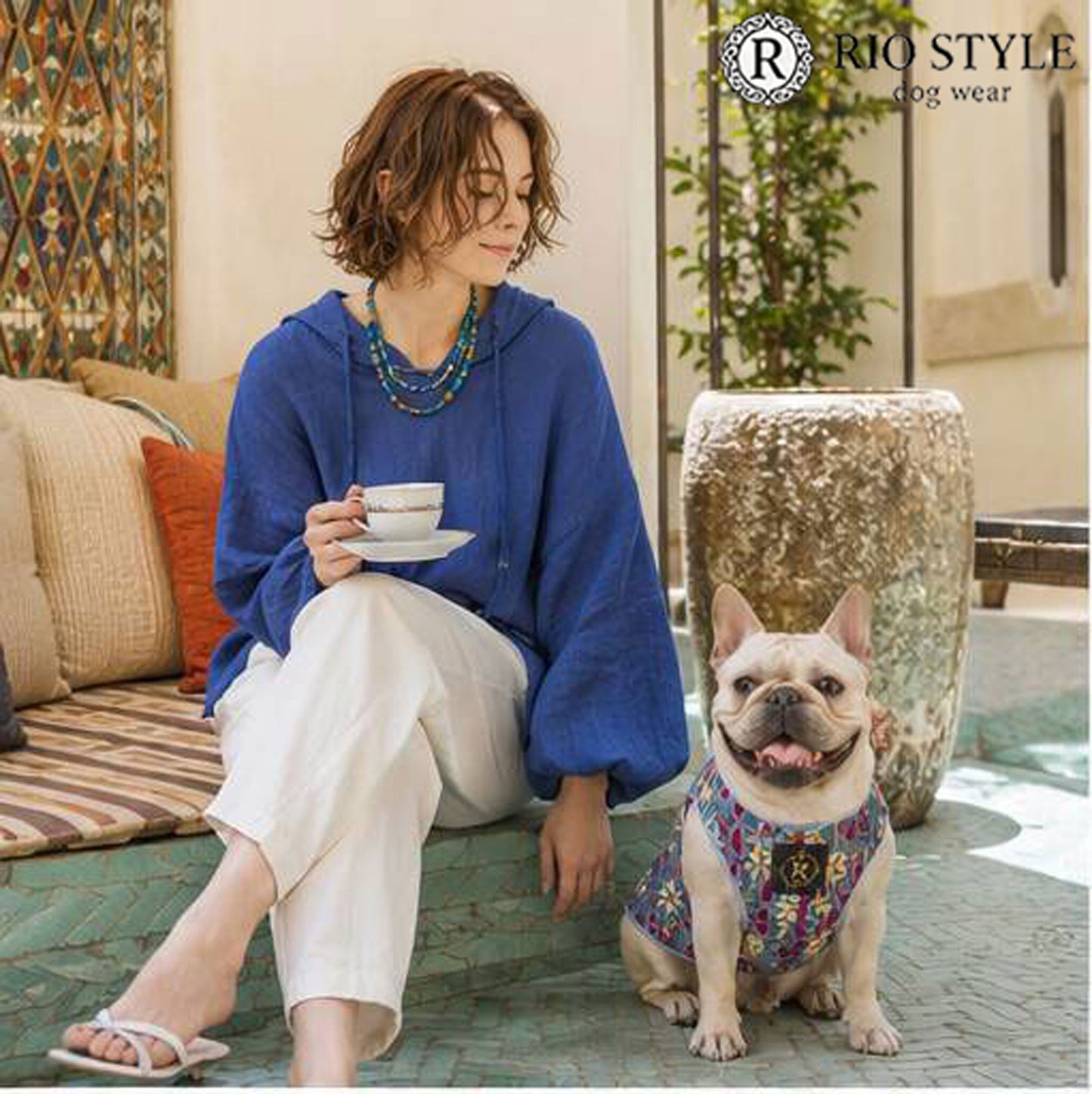Retro Flower Tops◇RIO STYLE◇-dog resort wear-