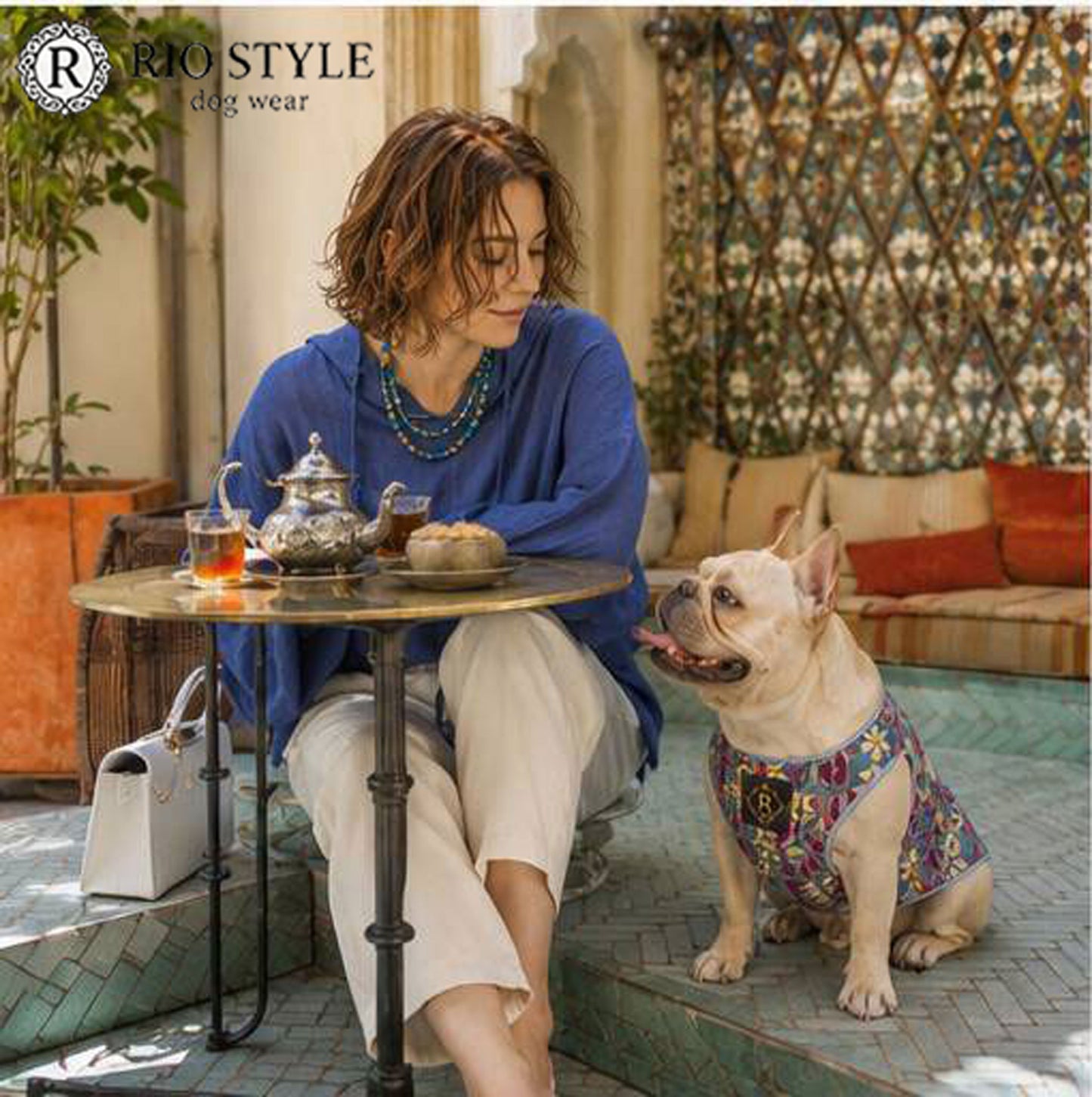 Retro Flower Tops◇RIO STYLE◇-dog resort wear-