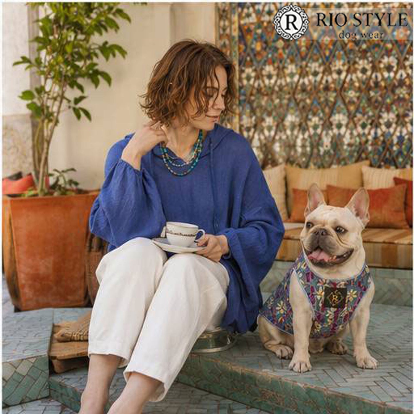 Retro Flower Tops◇RIO STYLE◇-dog resort wear-