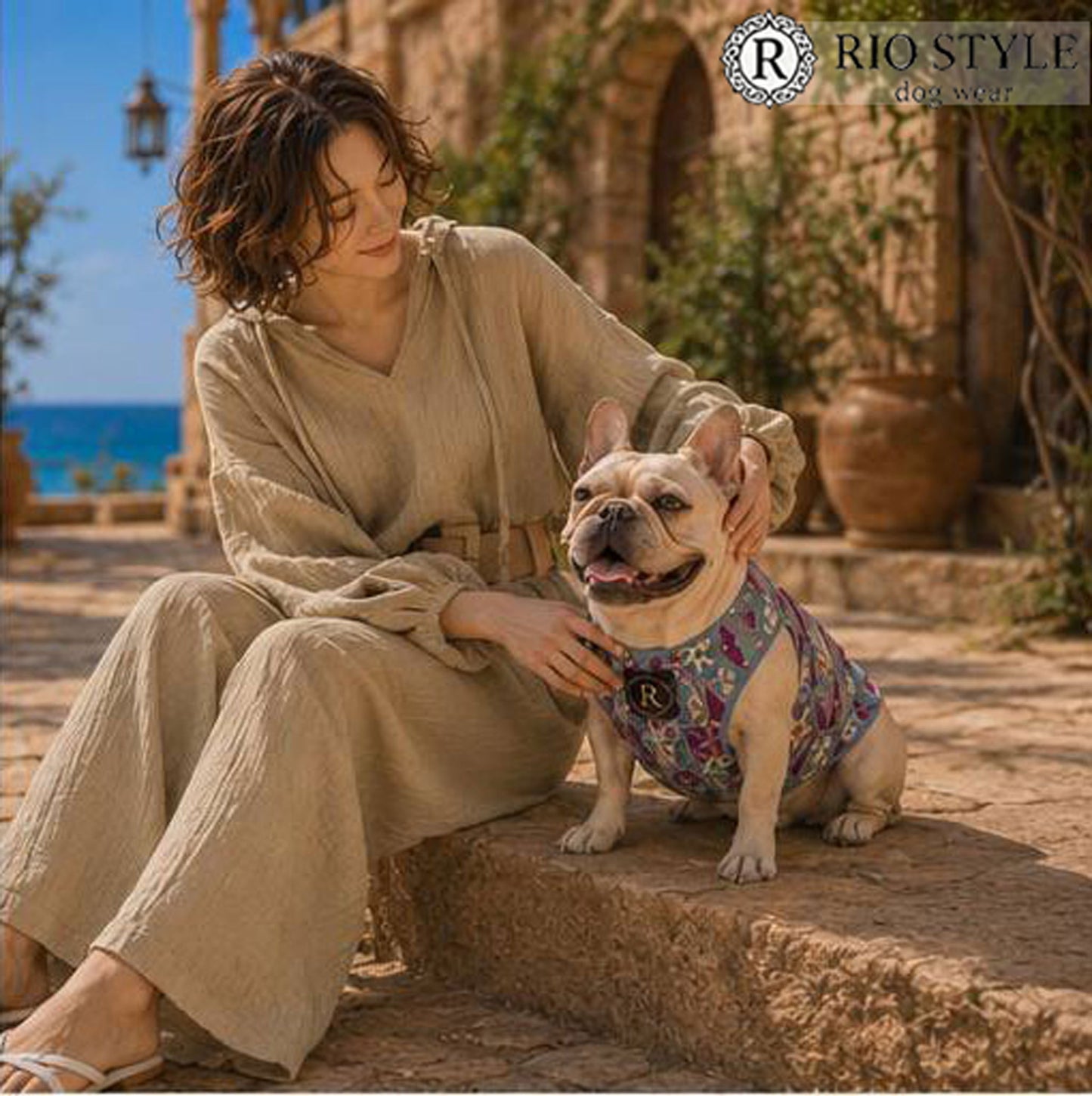 Retro Flower Tops◇RIO STYLE◇-dog resort wear-