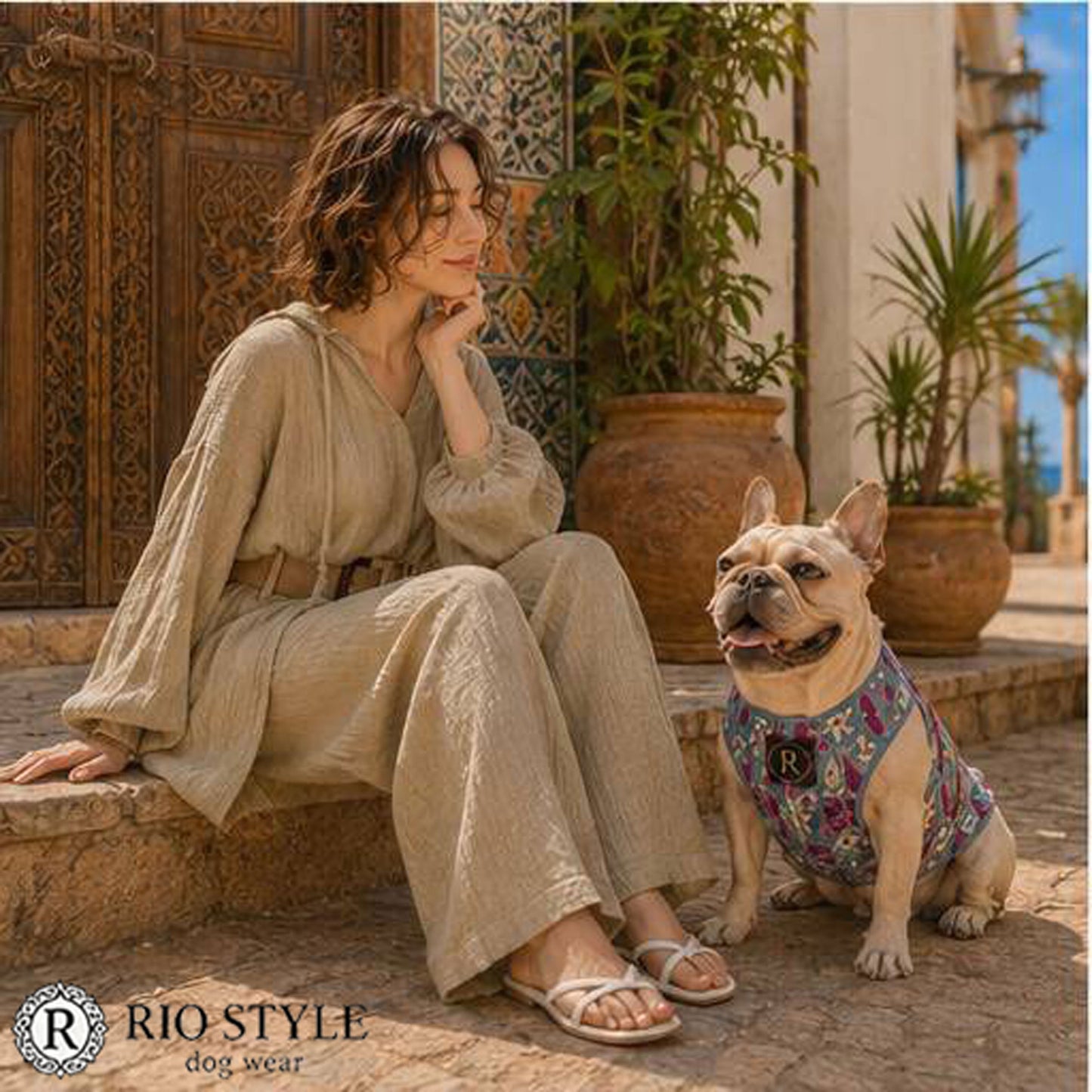 Retro Flower Tops◇RIO STYLE◇-dog resort wear-