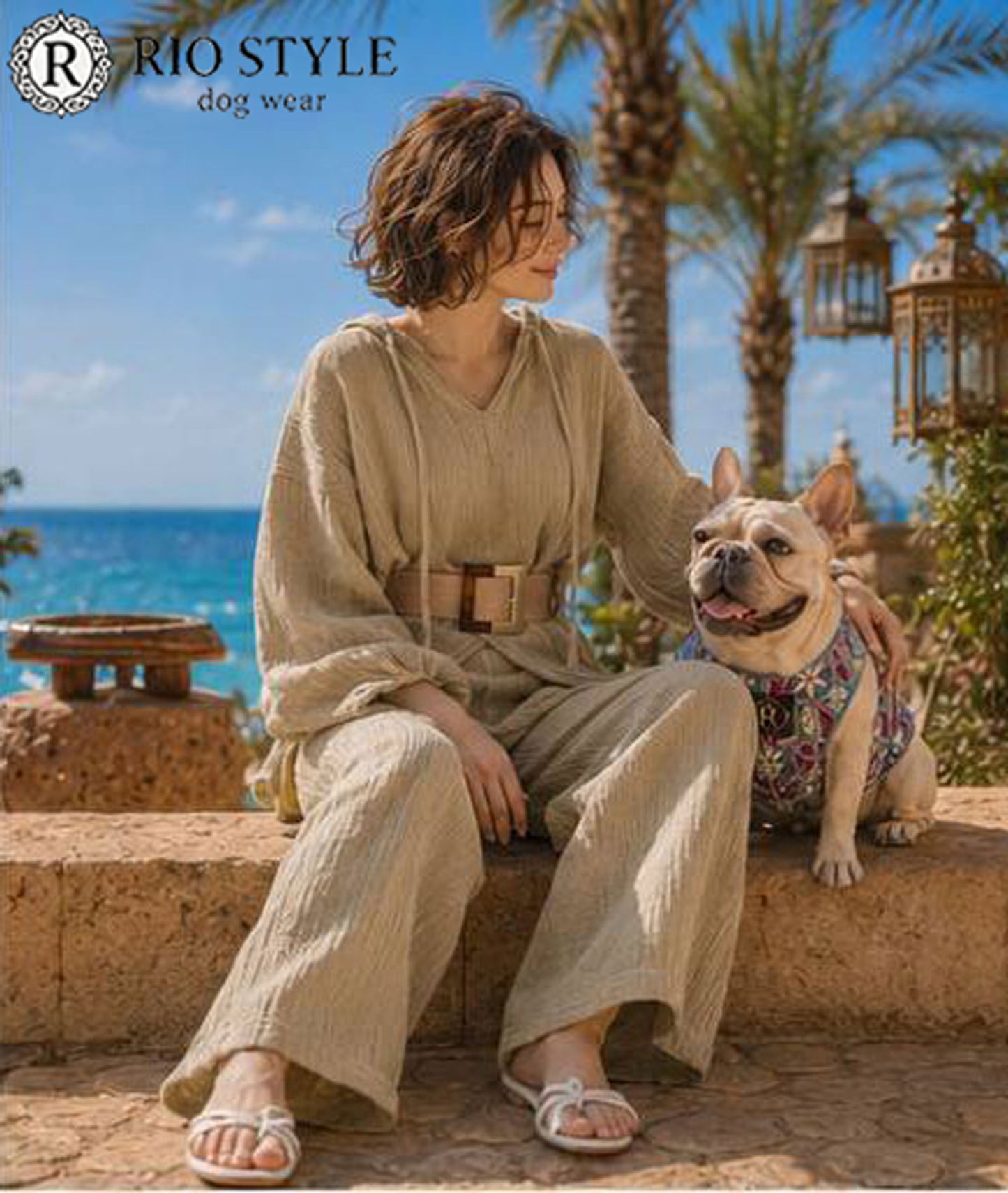 Retro Flower Tops◇RIO STYLE◇-dog resort wear-