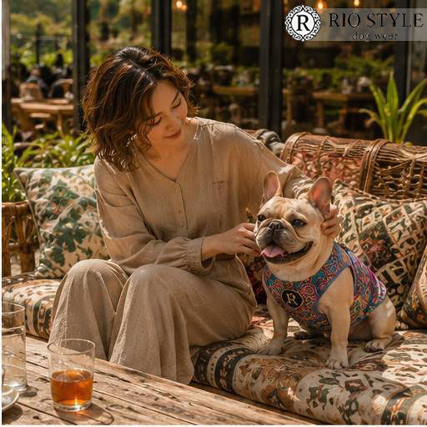 Retro Flower Tops◇RIO STYLE◇-dog resort wear-