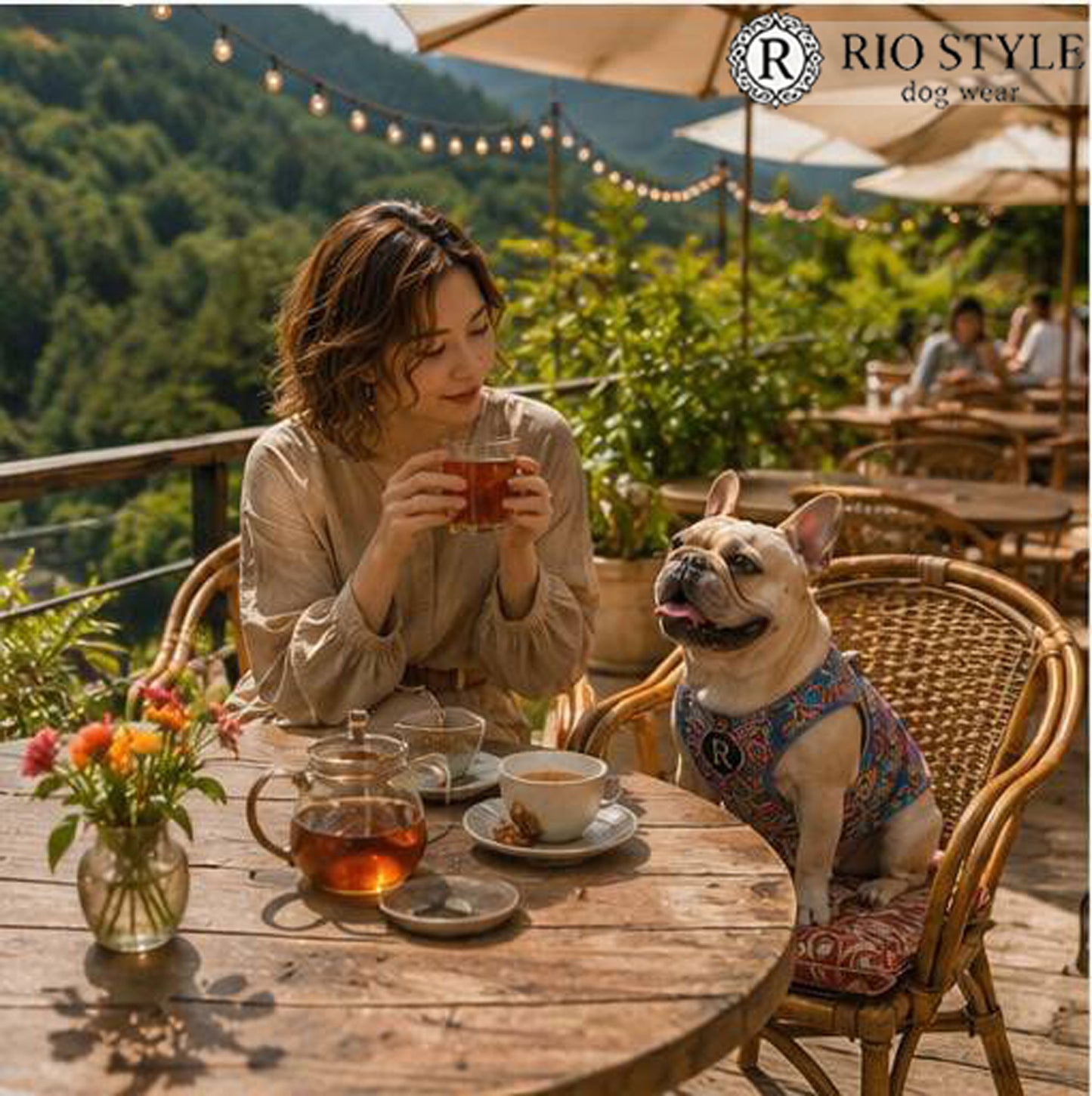 Retro Flower Tops◇RIO STYLE◇-dog resort wear-