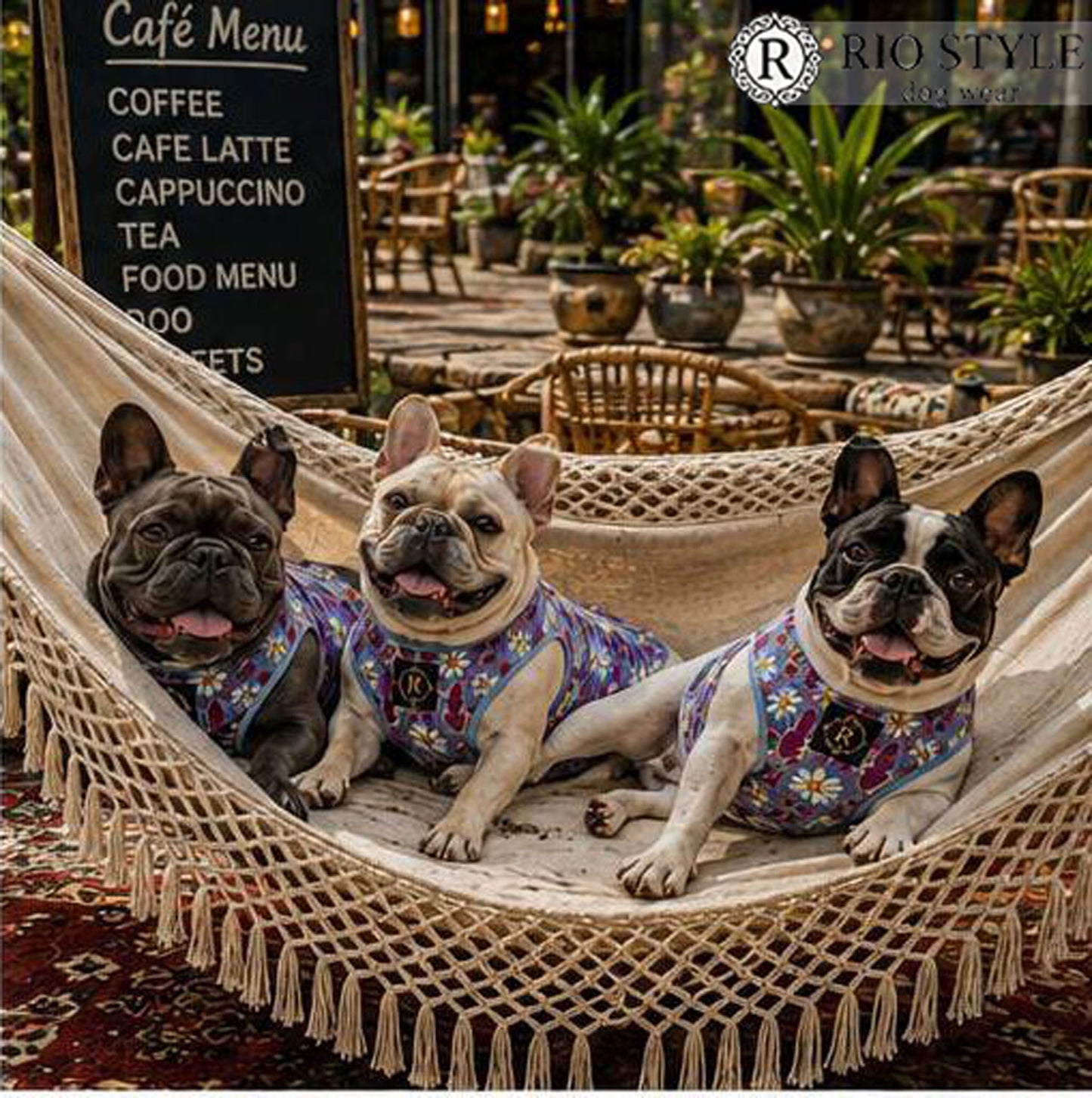 Retro Flower Tops◇RIO STYLE◇-dog resort wear-