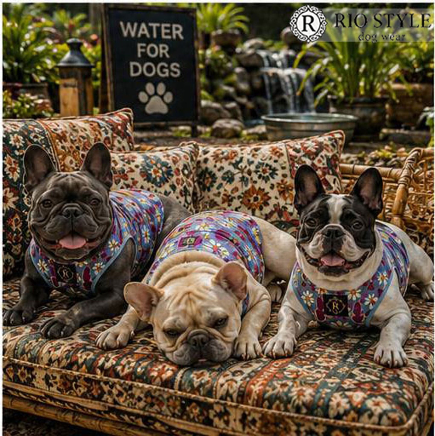 Retro Flower Tops◇RIO STYLE◇-dog resort wear-