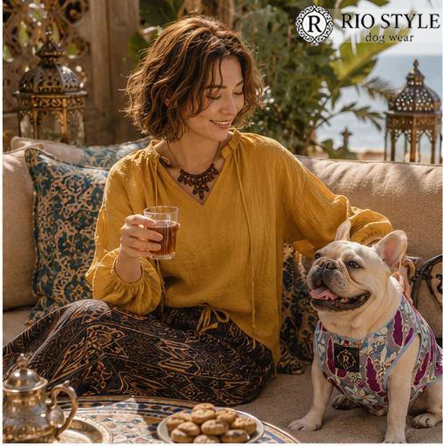 Retro Flower Tops◇RIO STYLE◇-dog resort wear-