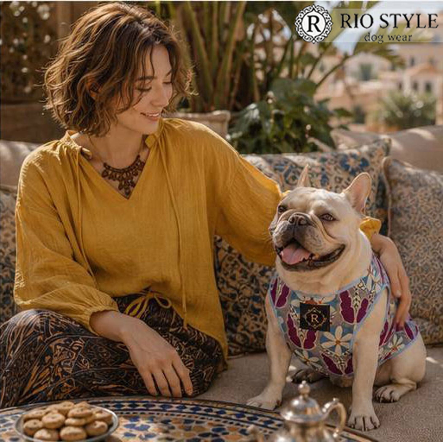 Retro Flower Tops◇RIO STYLE◇-dog resort wear-