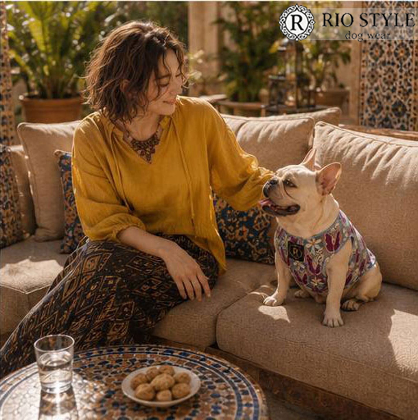 Retro Flower Tops◇RIO STYLE◇-dog resort wear-