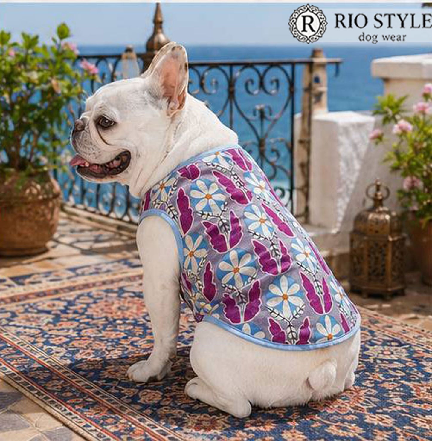 Retro Flower Tops◇RIO STYLE◇-dog resort wear-