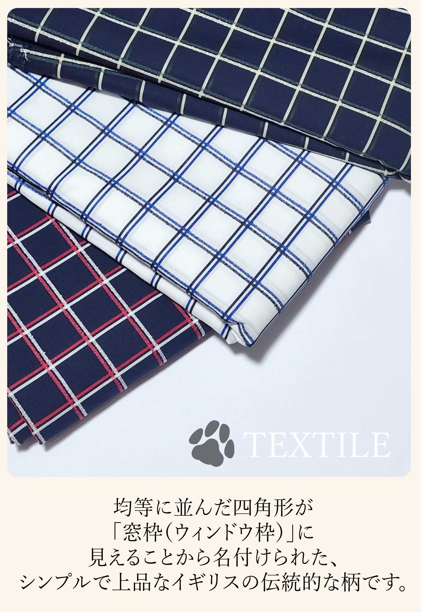 Windowpane Check Traditional Tops◇RIO STYLE◇-dog resort wear-