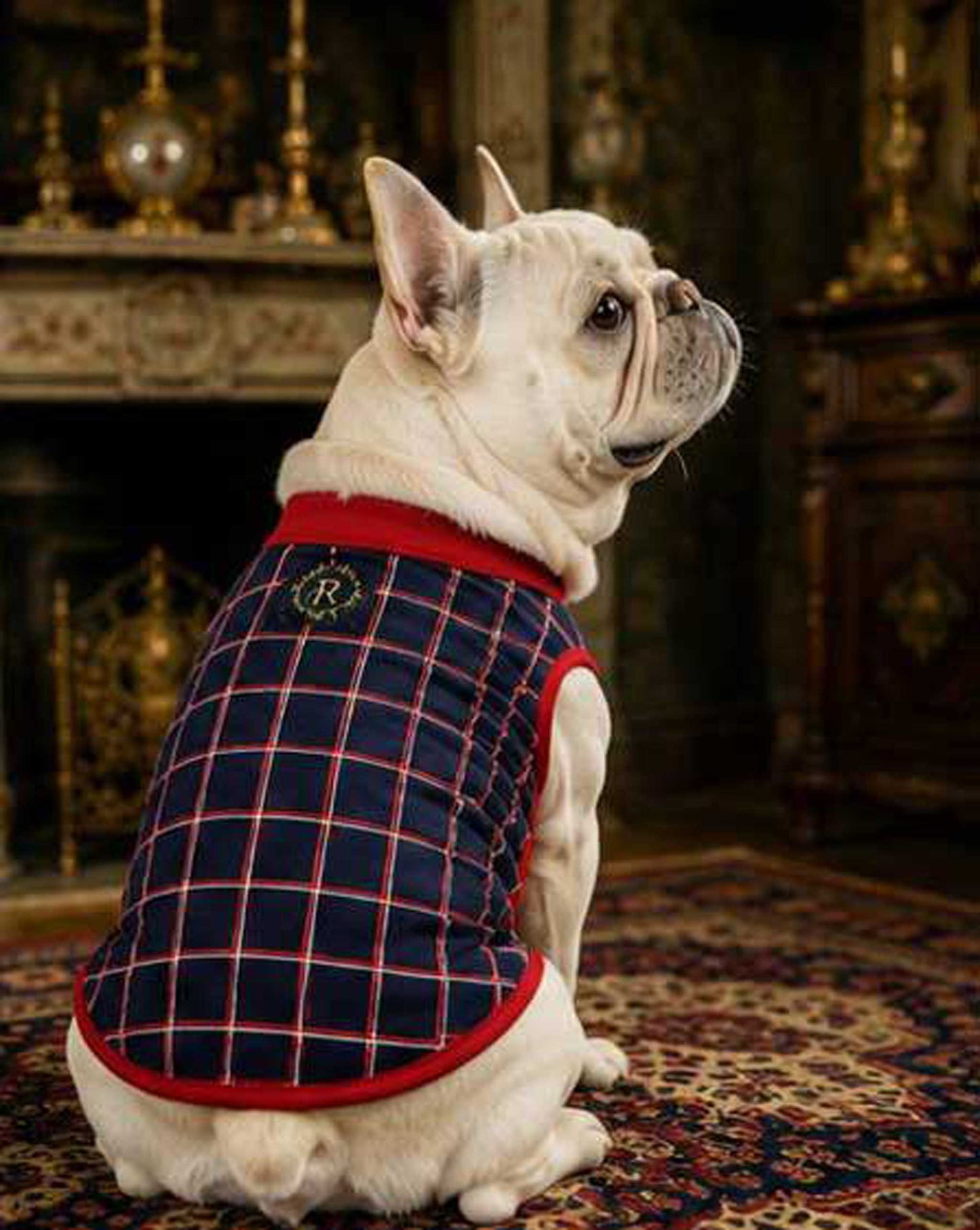 Windowpane Check Traditional Tops◇RIO STYLE◇-dog resort wear-