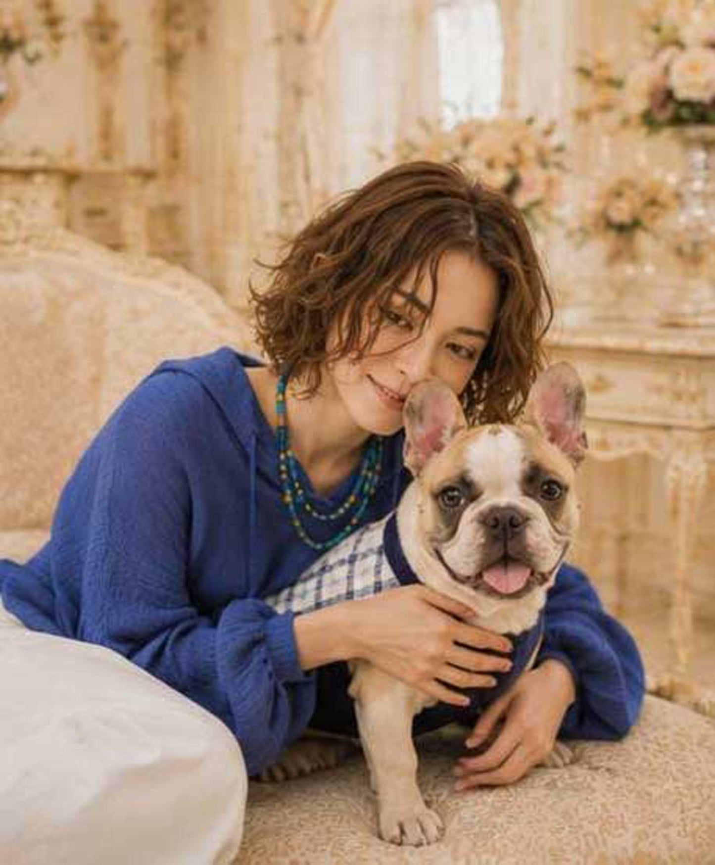 Windowpane Check Traditional Tops◇RIO STYLE◇-dog resort wear-