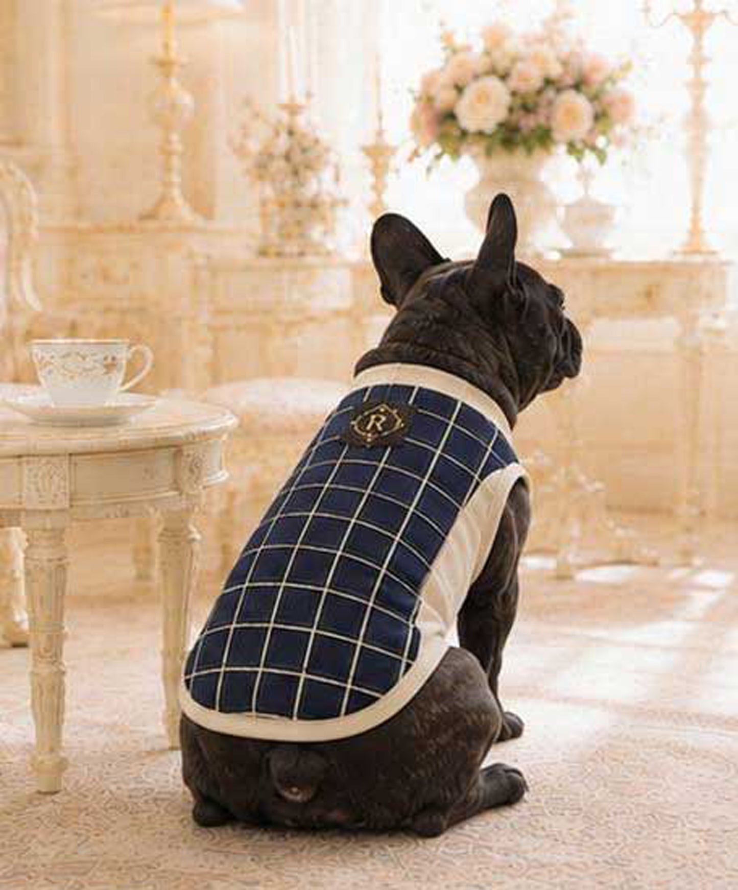 Windowpane Check Traditional Tops◇RIO STYLE◇-dog resort wear-