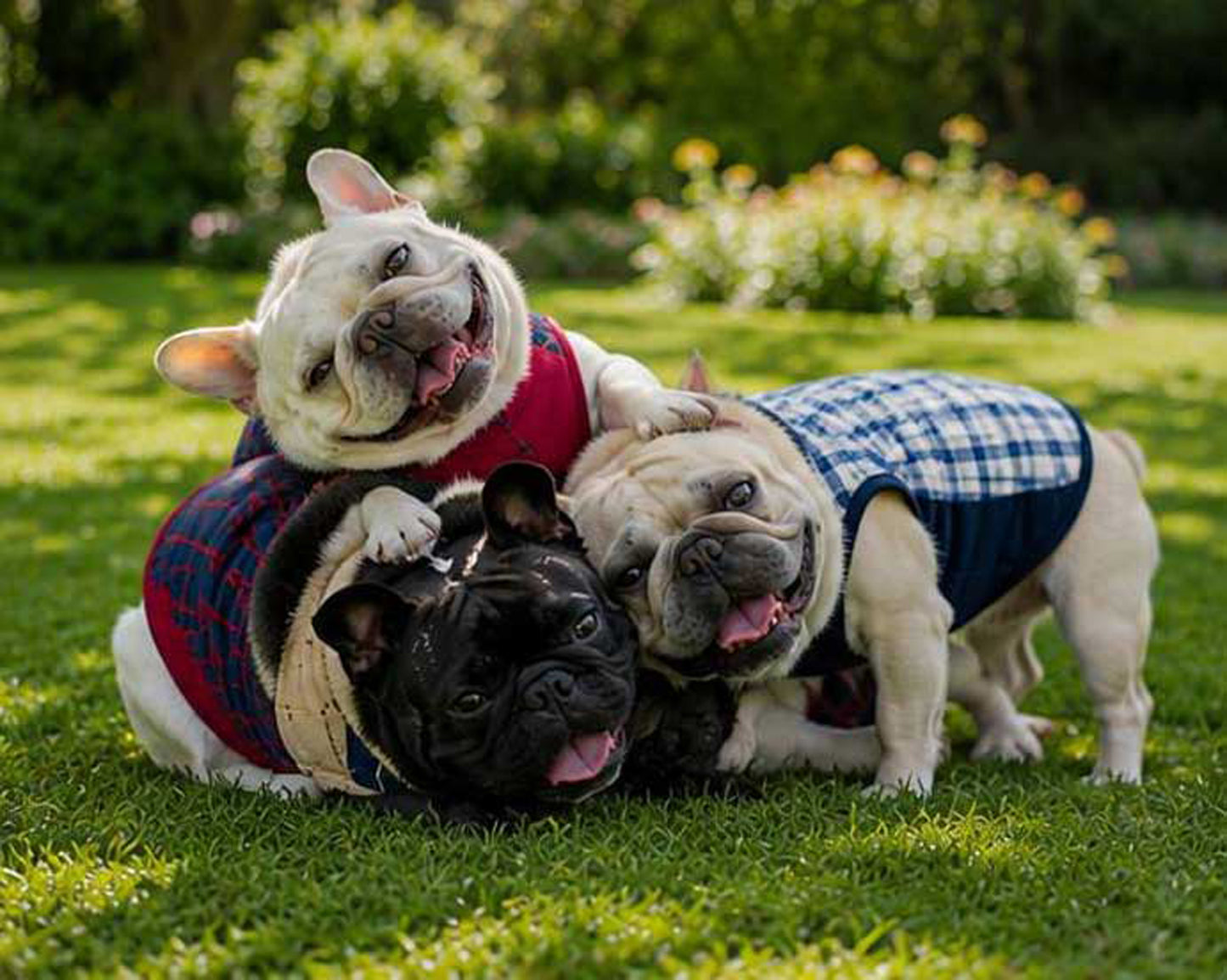 Windowpane Check Traditional Tops◇RIO STYLE◇-dog resort wear-