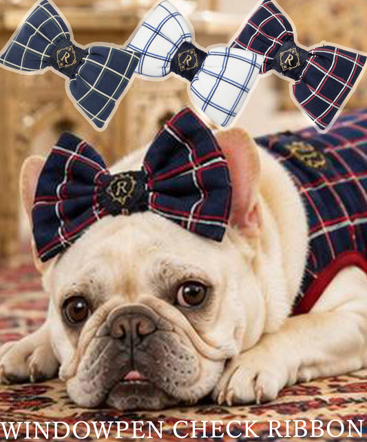 【7/24 NEW!!】Windowpane check RIBBON◇RIO STYLE◇-dog resort wear-