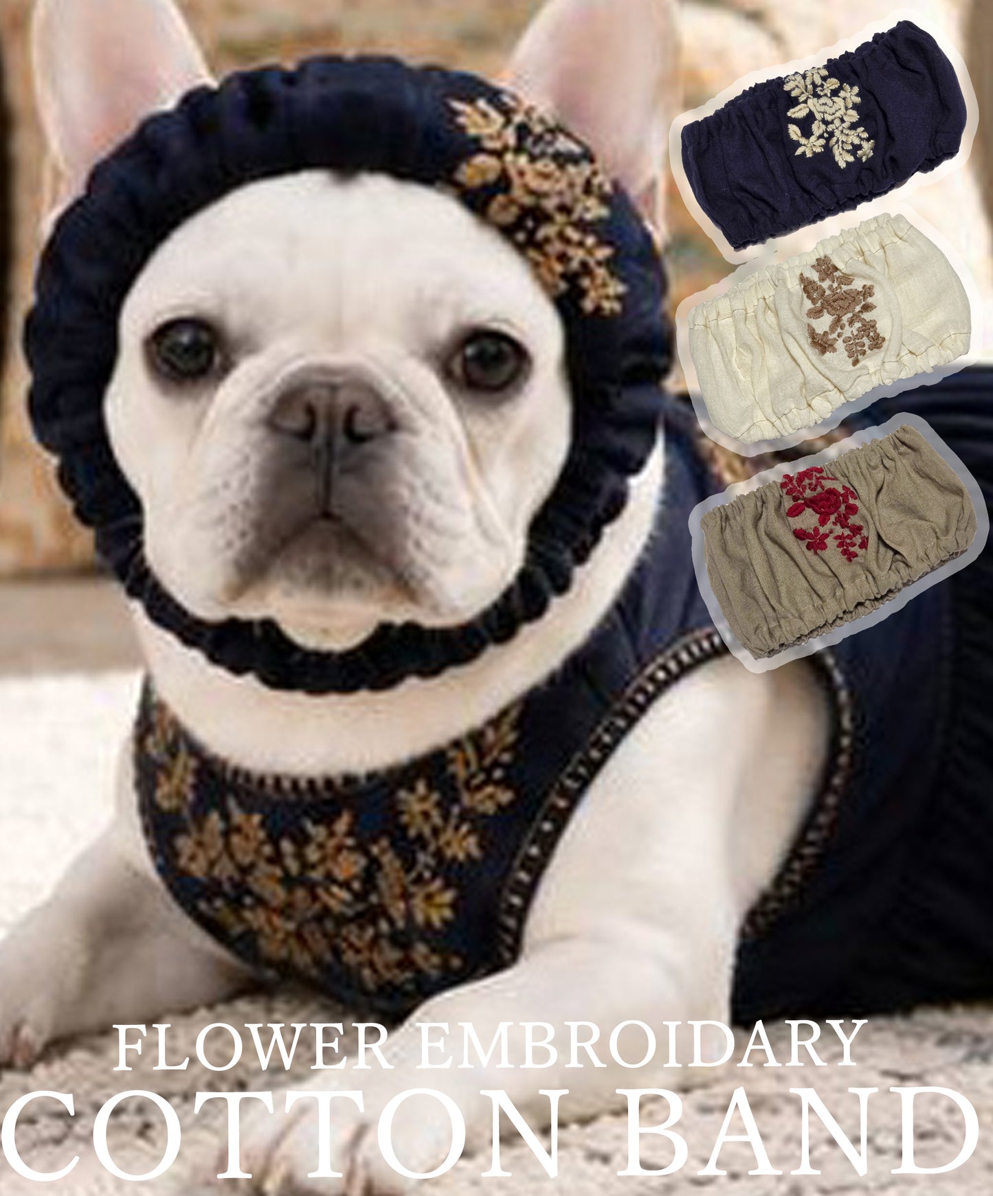 Flower Embroidary BAND◇RIO STYLE◇-dog resort wear-