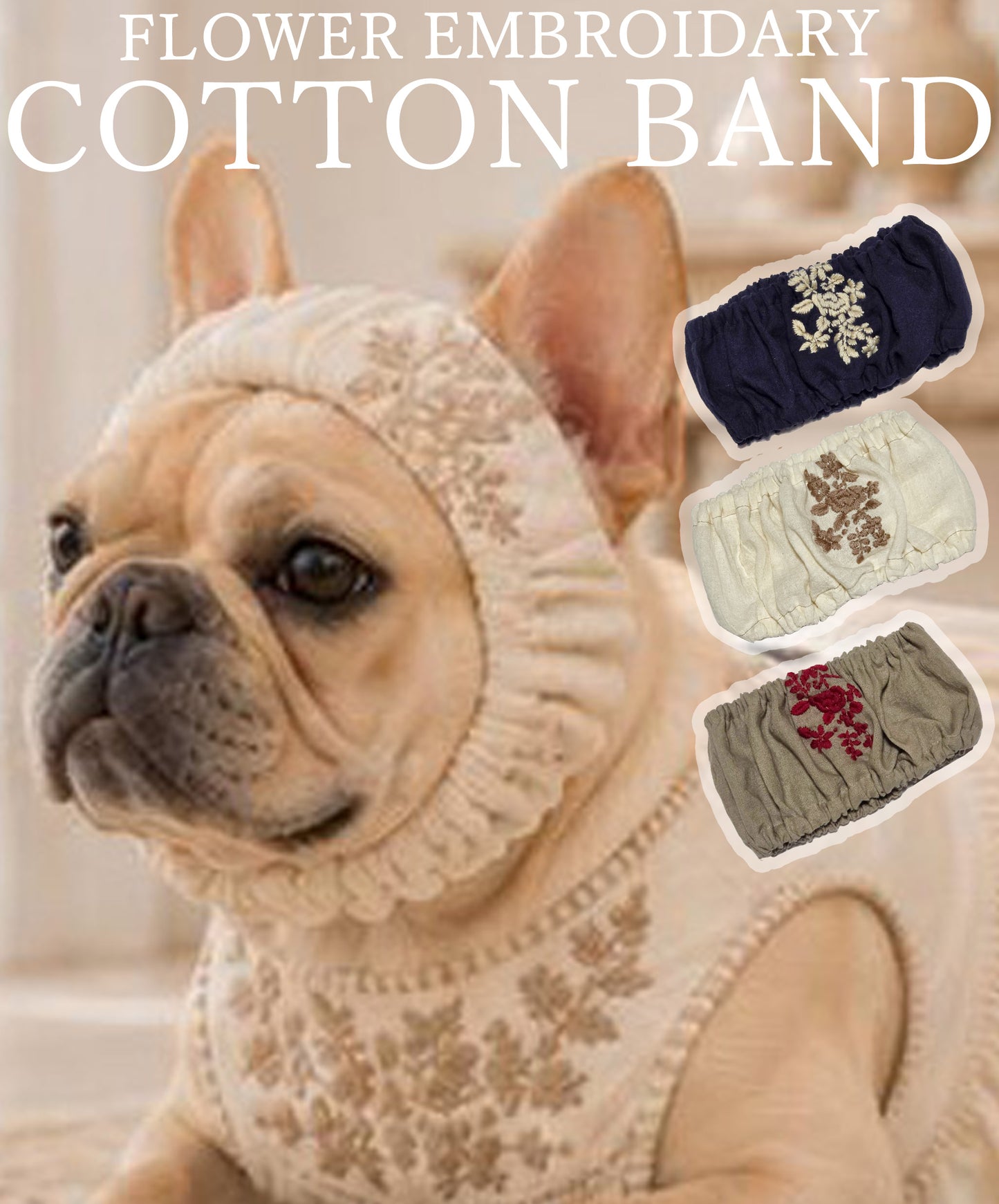 Flower Embroidary BAND◇RIO STYLE◇-dog resort wear-