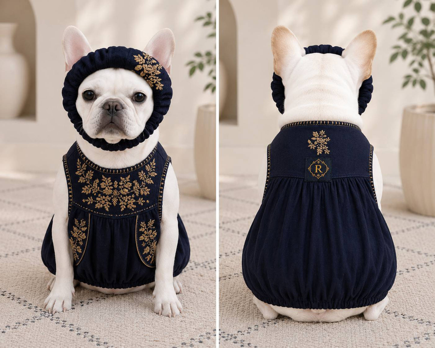 Flower Embroidary BAND◇RIO STYLE◇-dog resort wear-