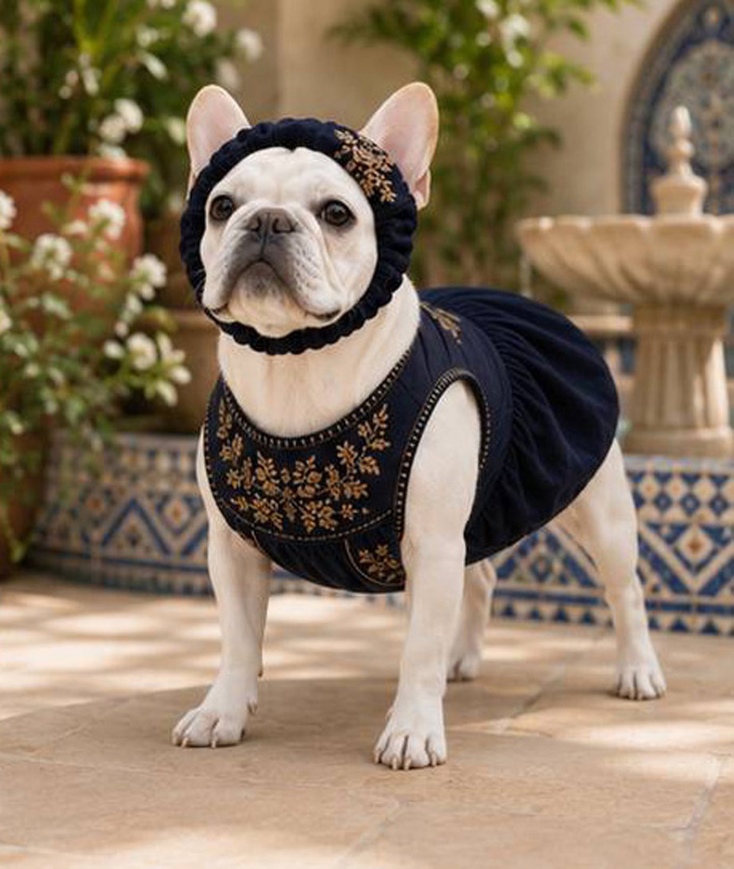 Flower Embroidary BAND◇RIO STYLE◇-dog resort wear-